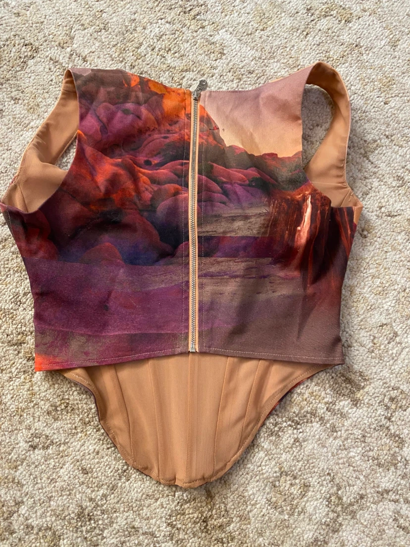 Miaou Print Corset Top Size S - photo 4