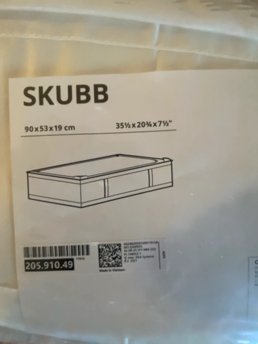 IKEA SKUBB Storage Case, White - photo 3