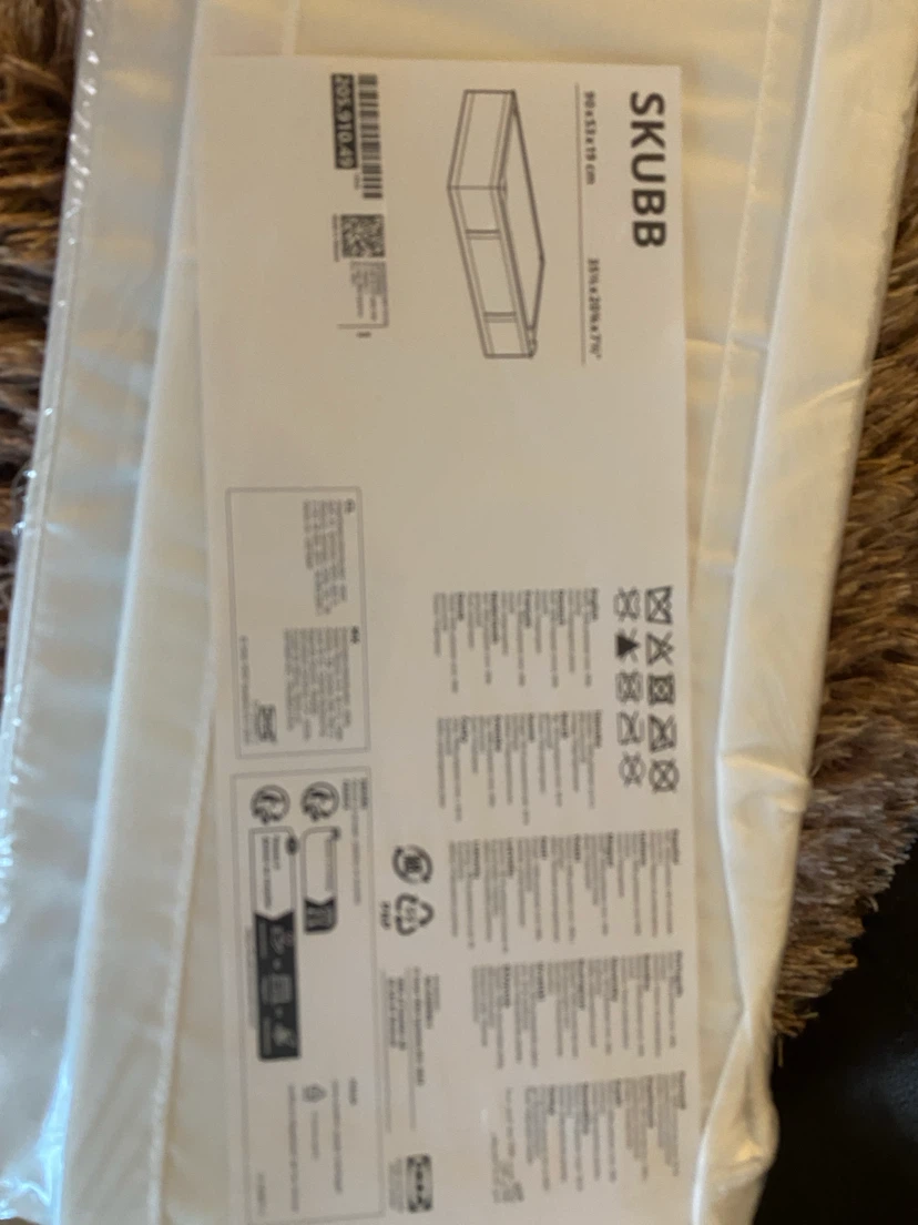 IKEA SKUBB Storage Case, White - photo 4