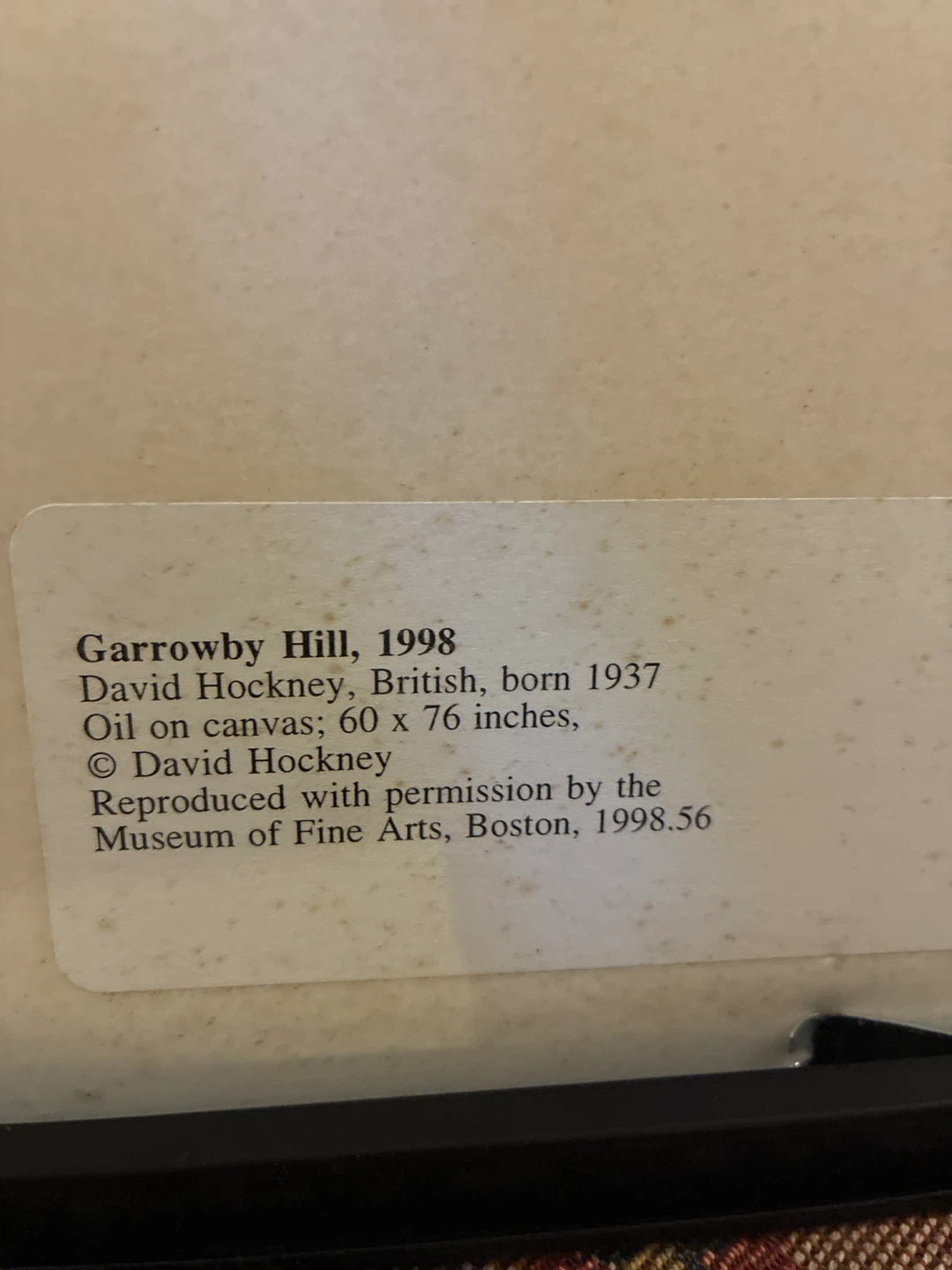 David Hockney Garrowby Hill Framed Print - photo 2