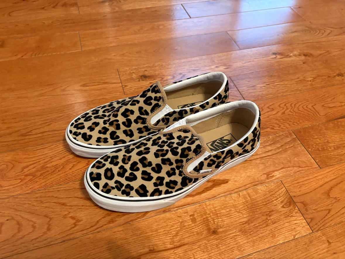 Vans Leopard Print Slip-On Shoes