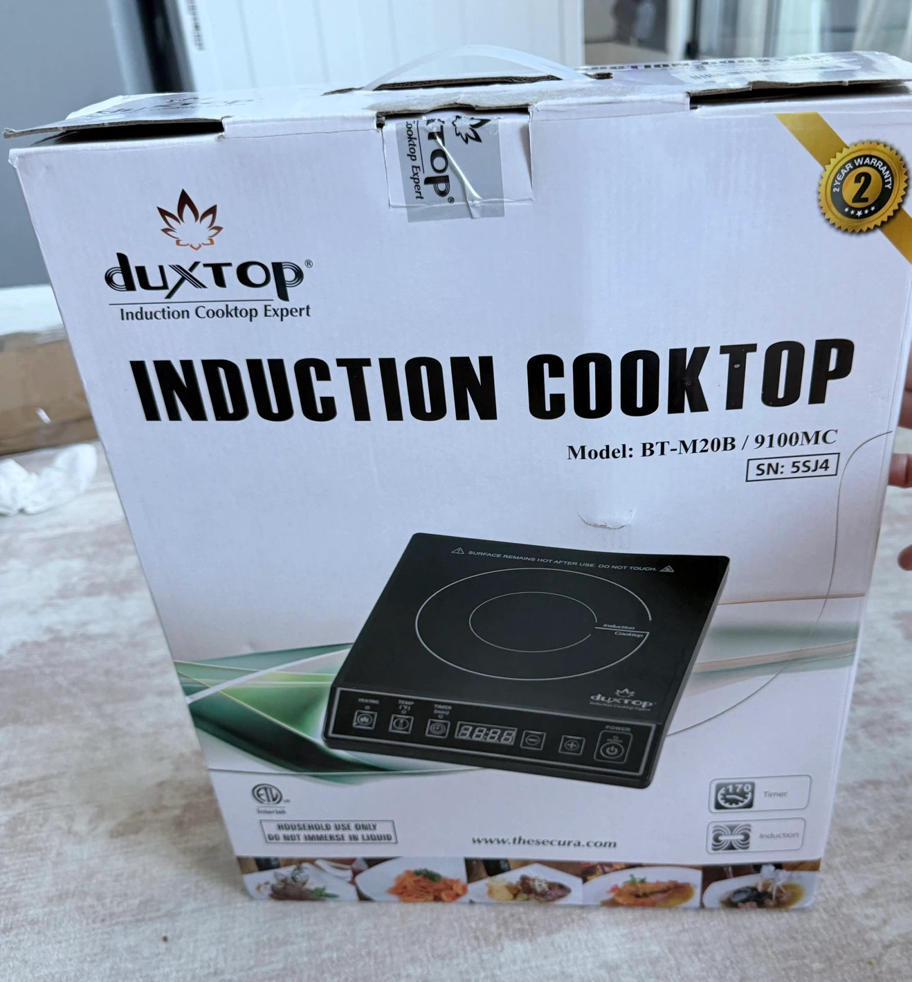 Duxtop Induction Cooktop Model BT-M20B/9100MC