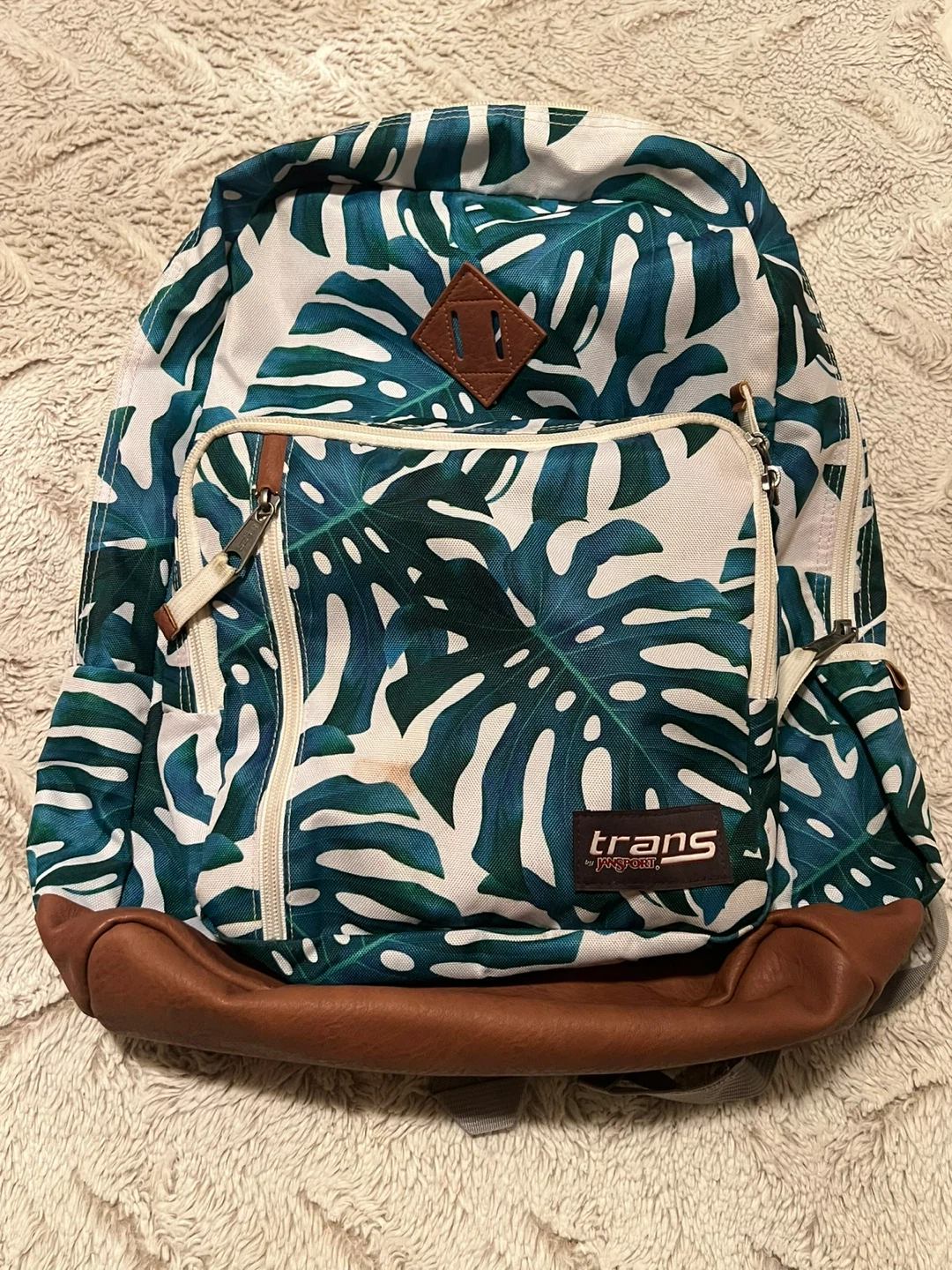 Backpack - Tropical Leaf Print