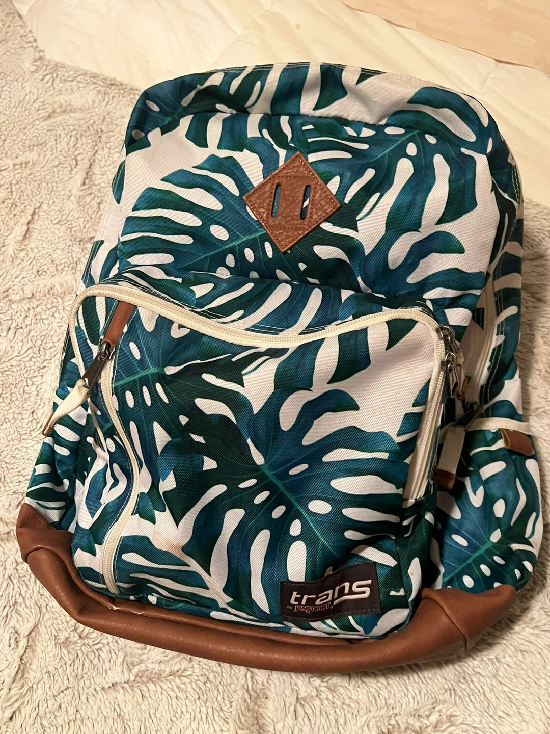 Backpack - Tropical Leaf Print - photo 2