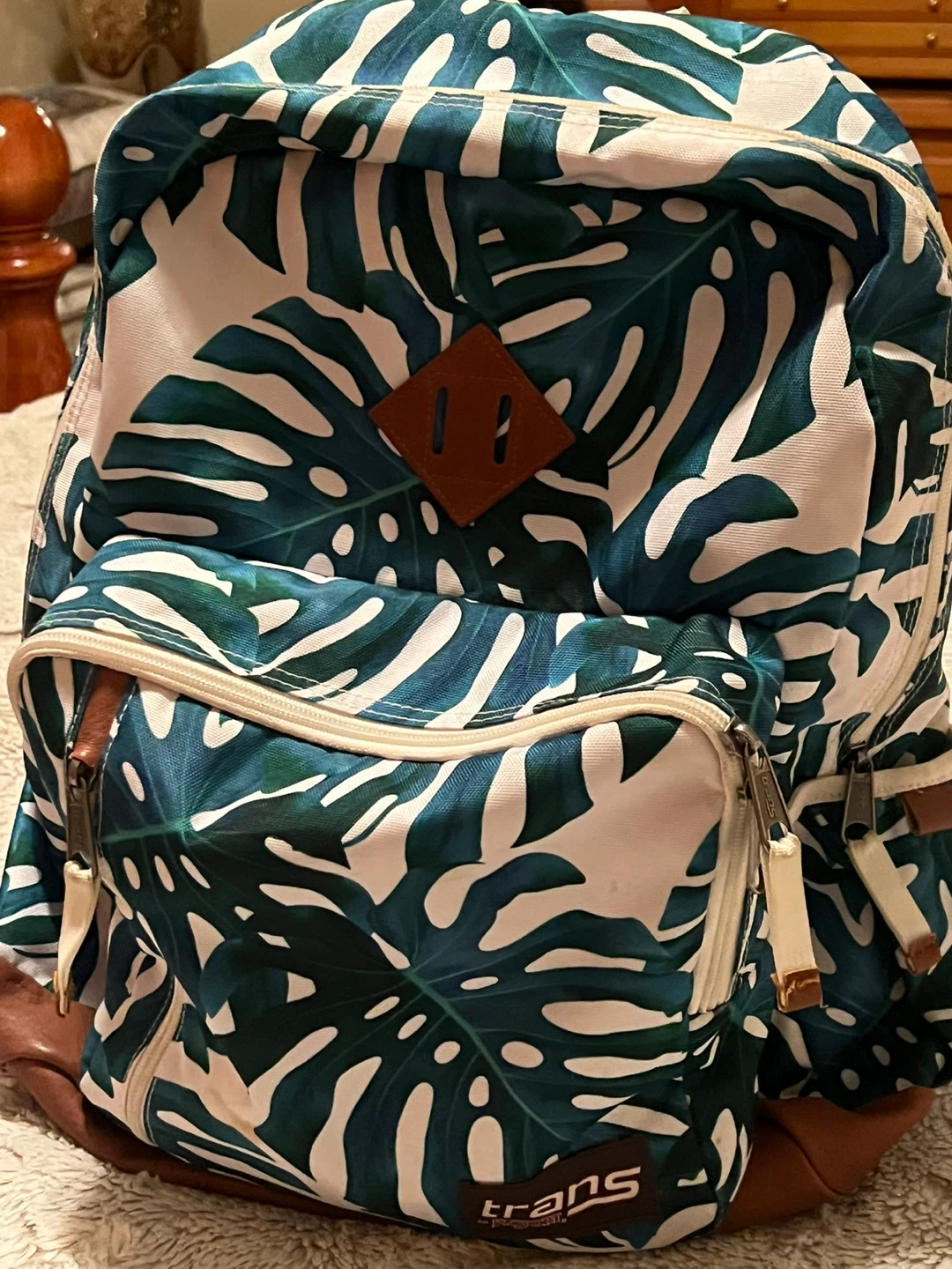 Backpack - Tropical Leaf Print - photo 3