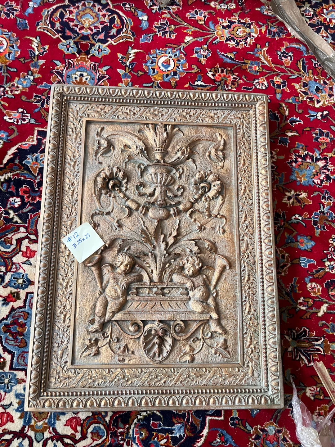 #12 - Ornate Carved Wall Plaque - photo 2