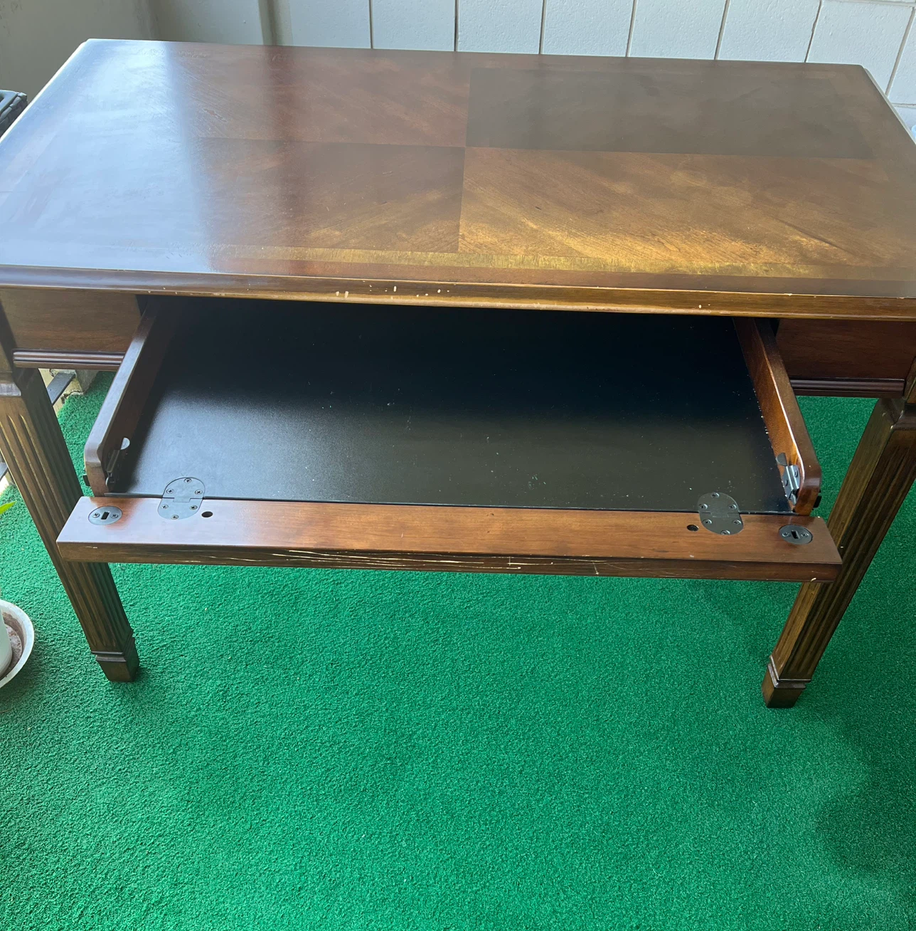 Wooden Writing Desk with Drawer - photo 2