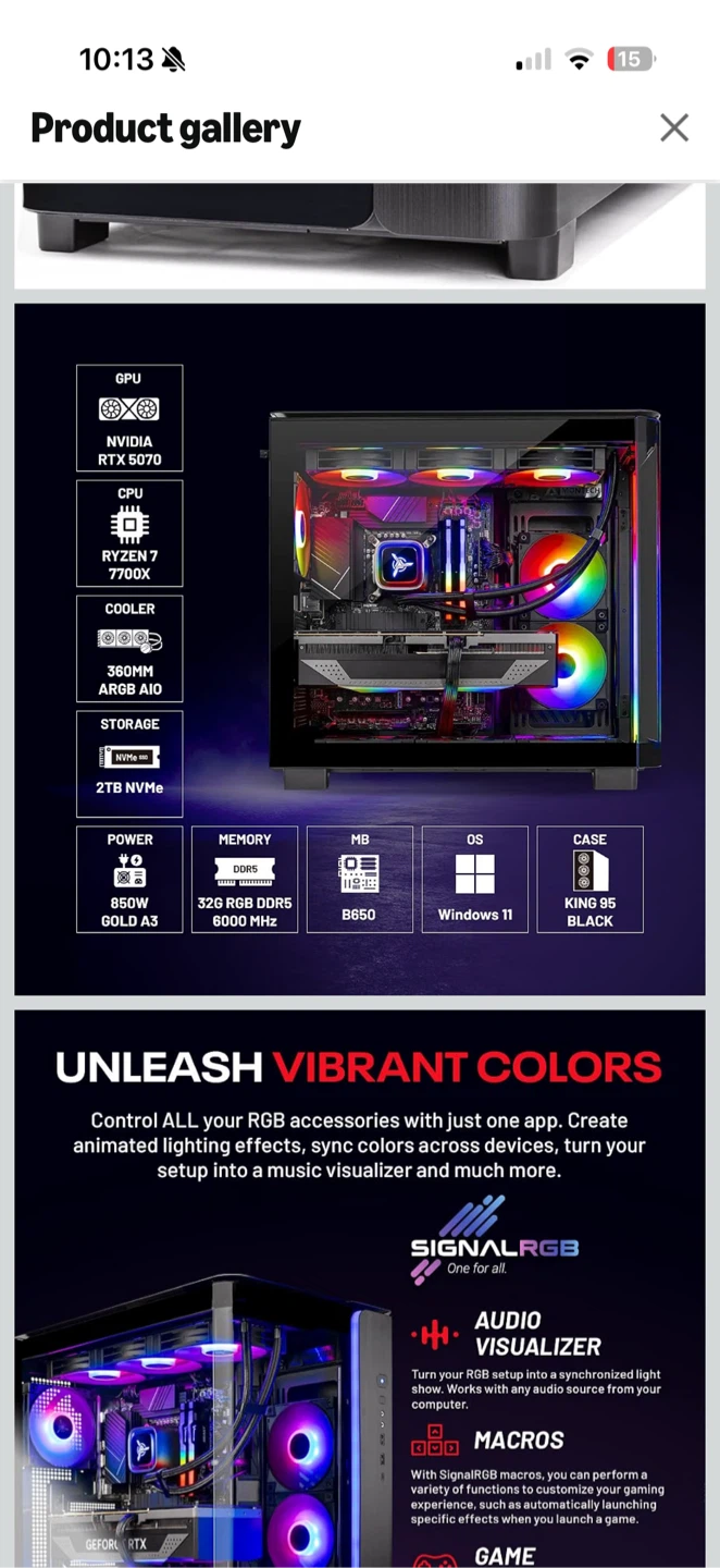Gaming PC - RTX- 5070 - brand new - photo 3