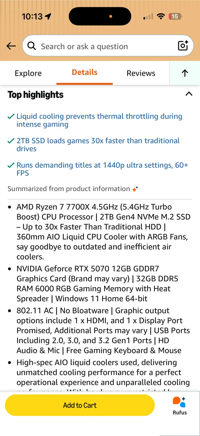 Gaming PC - RTX- 5070 - brand new - photo 4