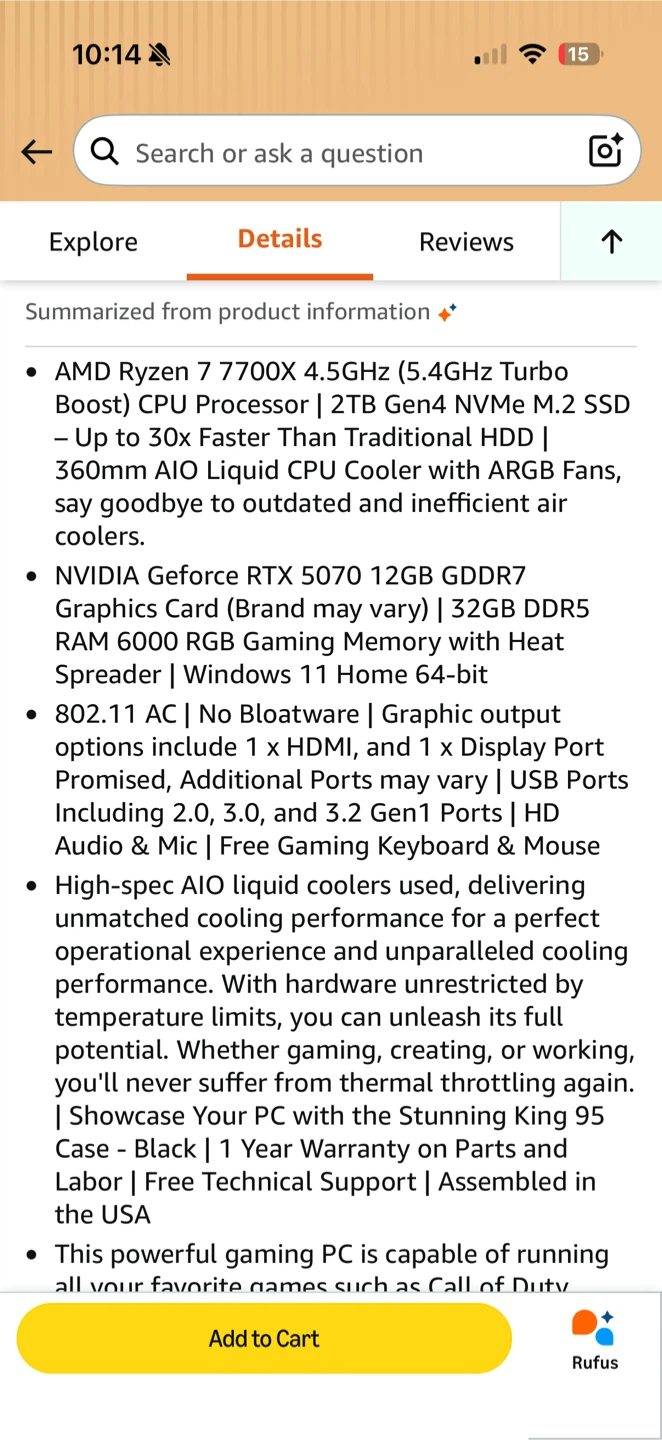 Gaming PC - RTX- 5070 - brand new - photo 5