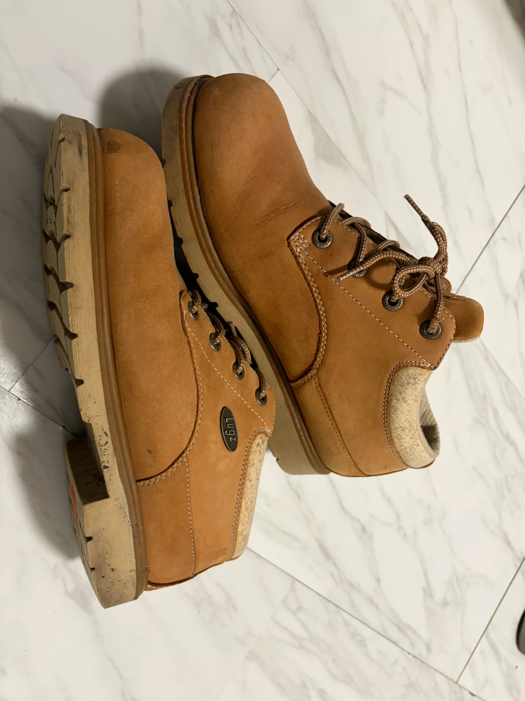 Lugz Lace-Up Boots - Tan Suede size 9.5 - photo 2