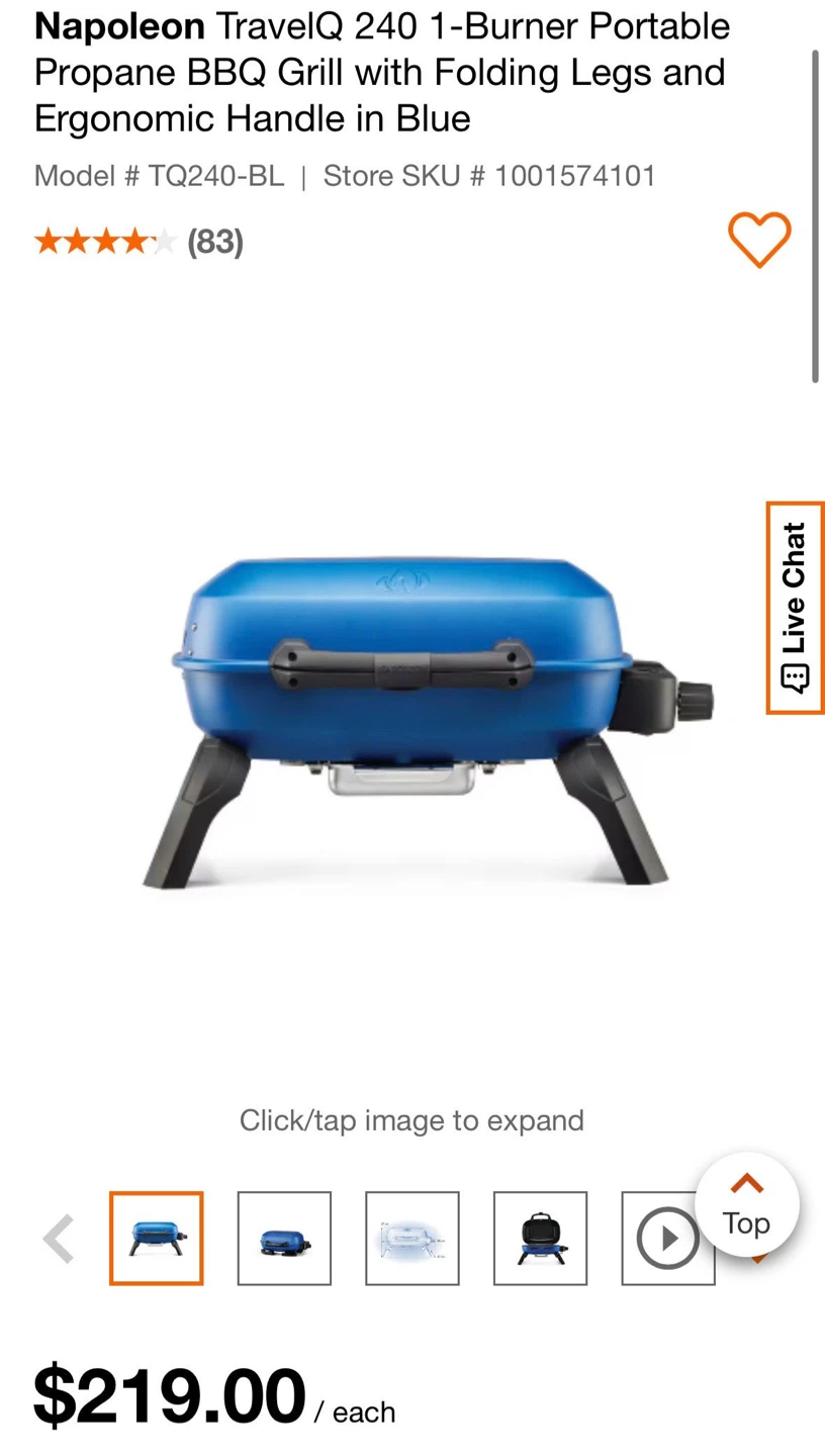 Napoleon TravelQ 240 Portable Propane BBQ Grill - photo 3