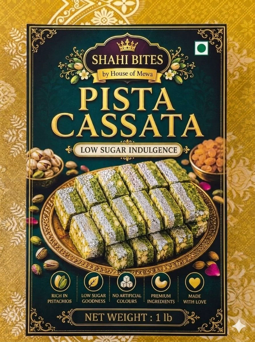 Shahi Bites Pista Cassata - Indian mithai