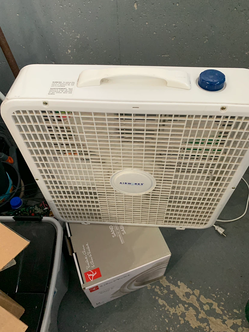 Airworks 20” Box Fan White 3 Speeds