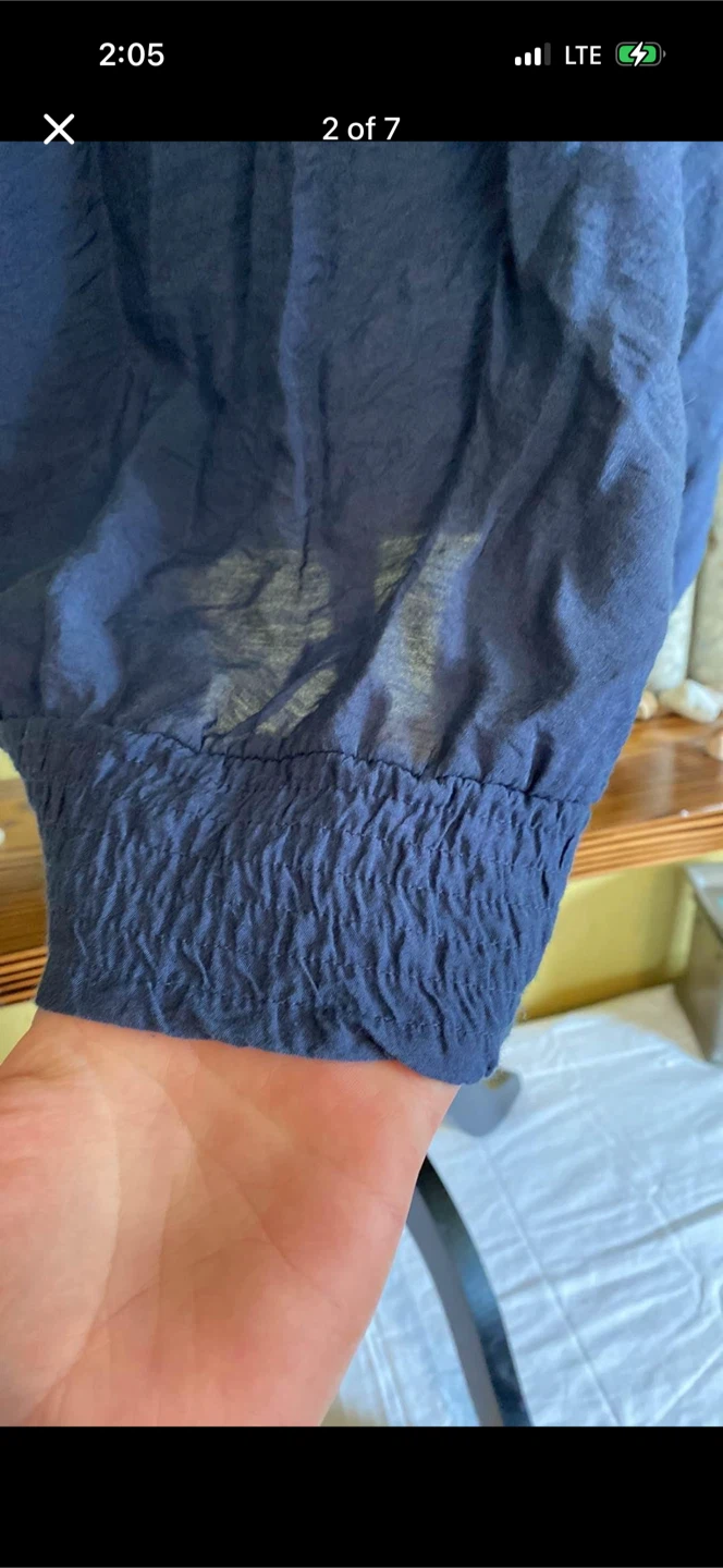 Warehouse One Navy Blue Tank Top Shirt - photo 2