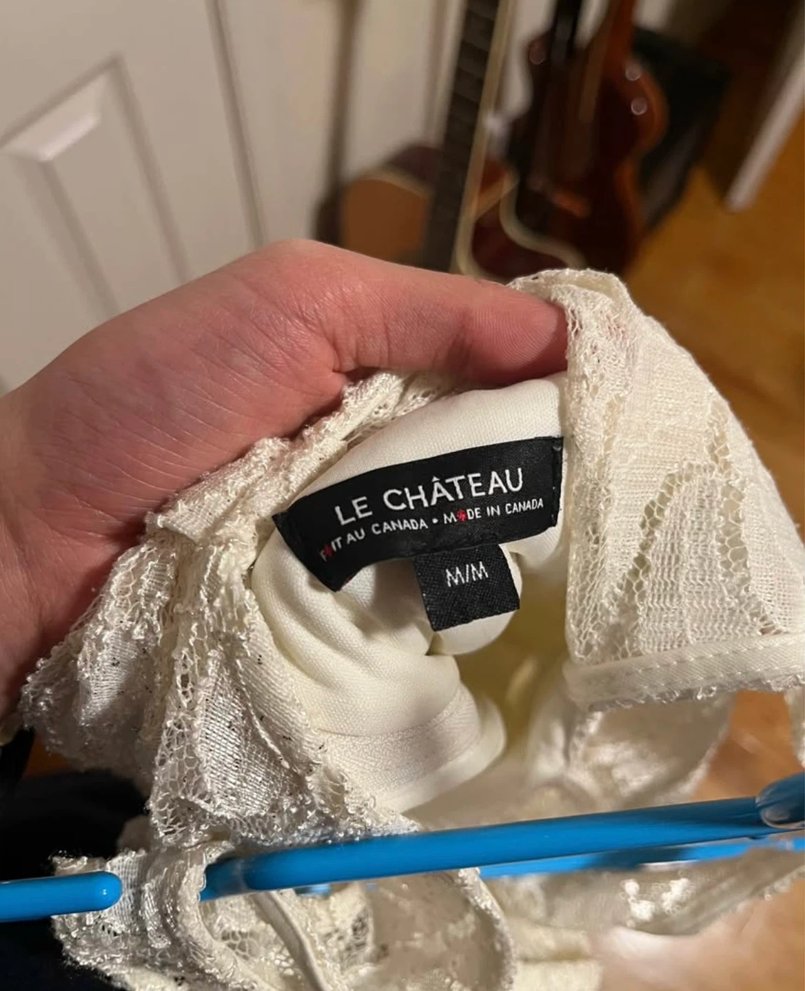Le Château Cream Lace Dress M - photo 3