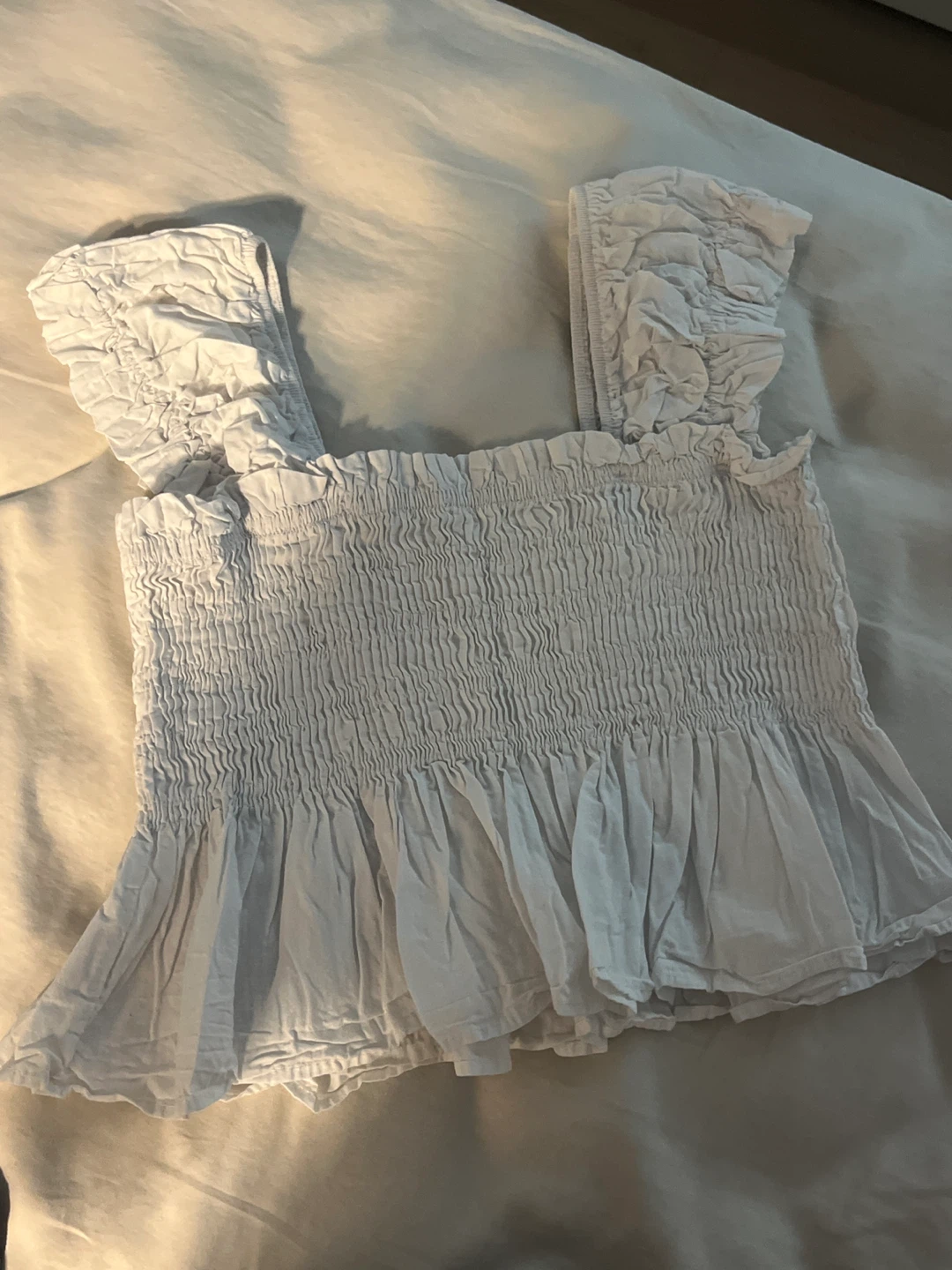 Square-Neck Smocked Tank Top