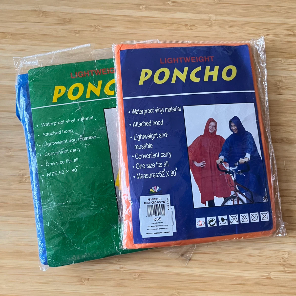 2 Lightweight Ponchos