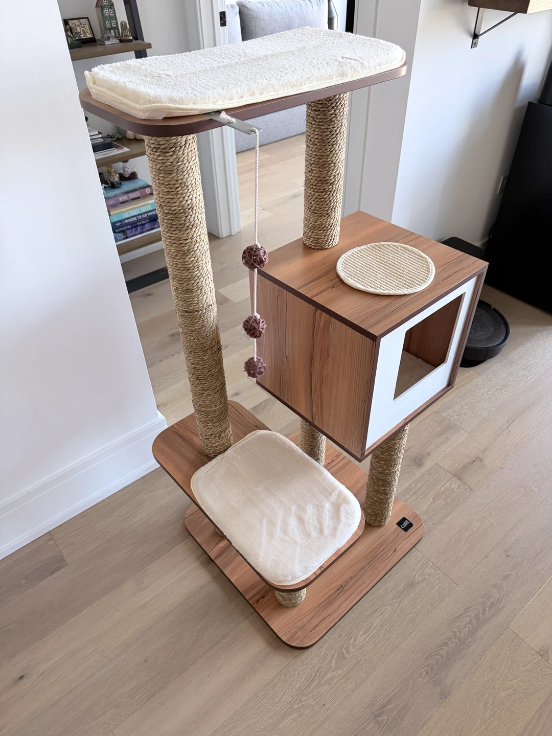 Vesper High Base Cat Tree - Walnut - photo 2