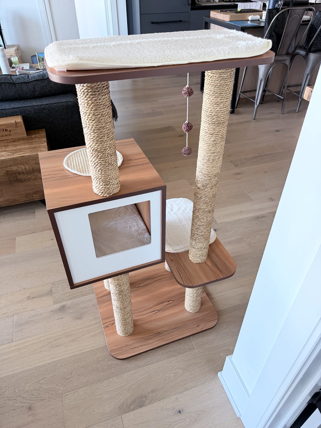 Vesper High Base Cat Tree - Walnut - photo 4