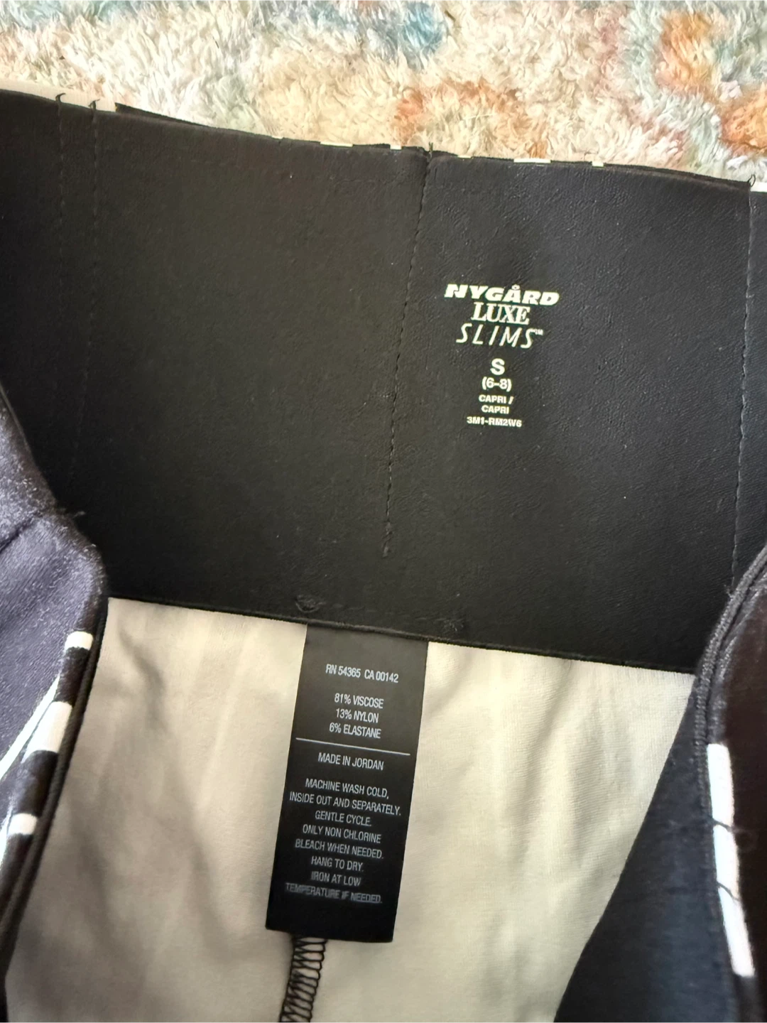 Nygard Luxe Slims Black & White Stripe Capri Pants - photo 4