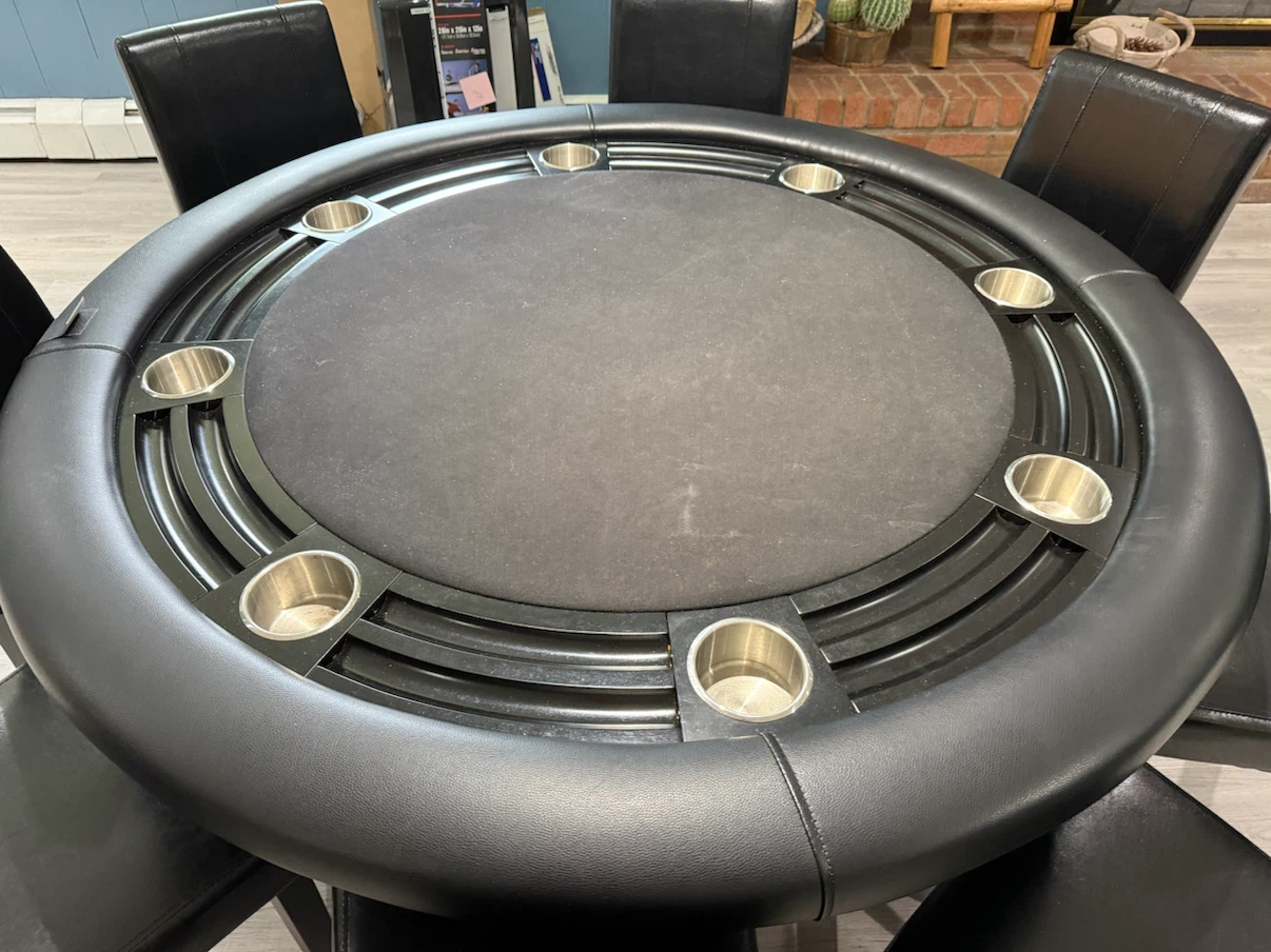 Round Poker Table with 8 Chairs - photo 2