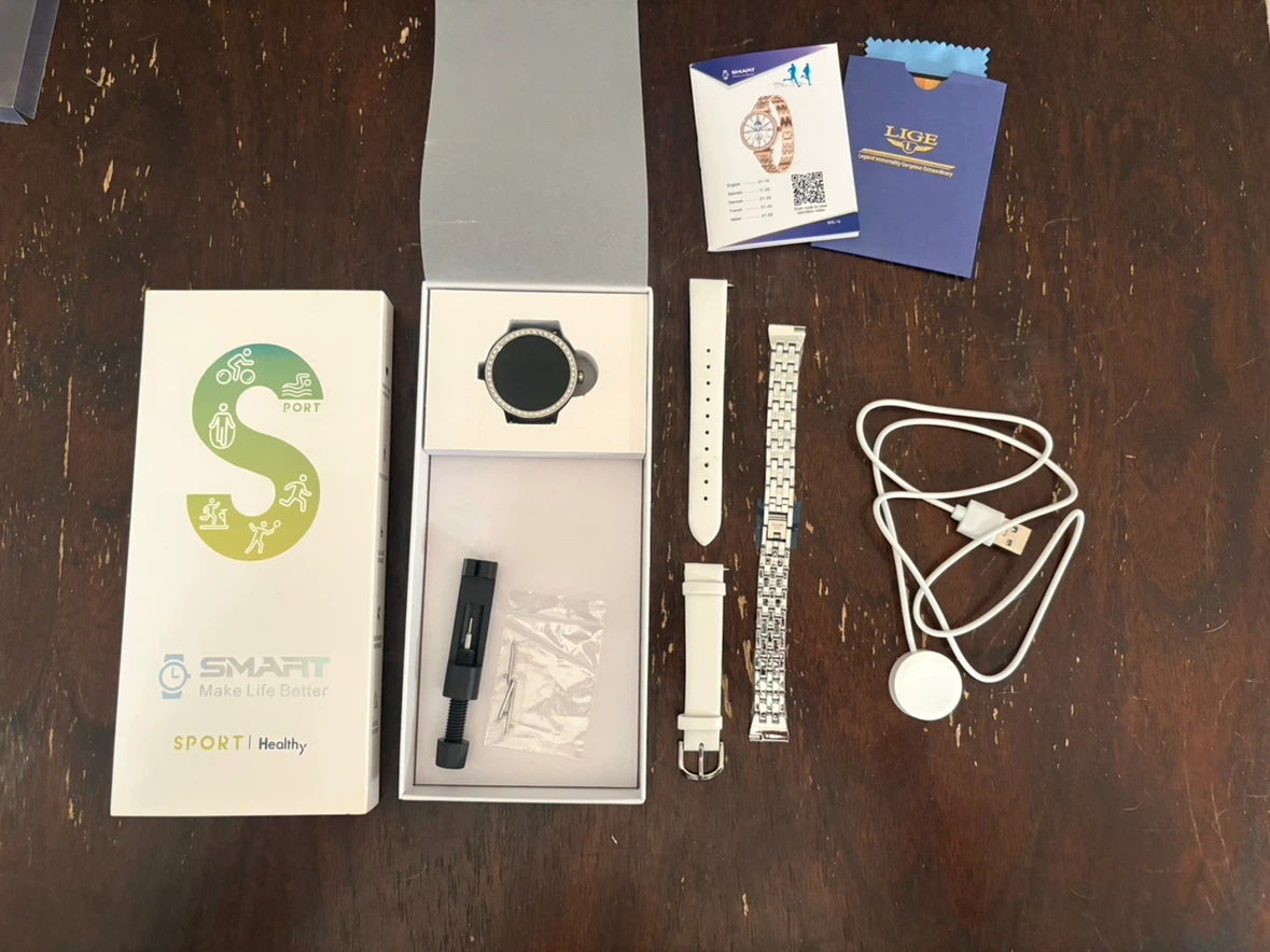 LIGE Smartwatch with Interchangeable Bands