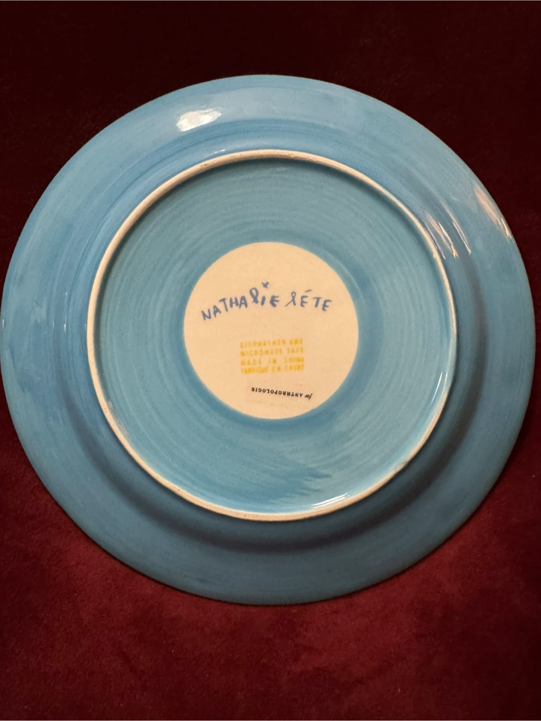 Anthropologie Nathalie Lete Owl Plate 10" - Rare / Collectible - photo 2