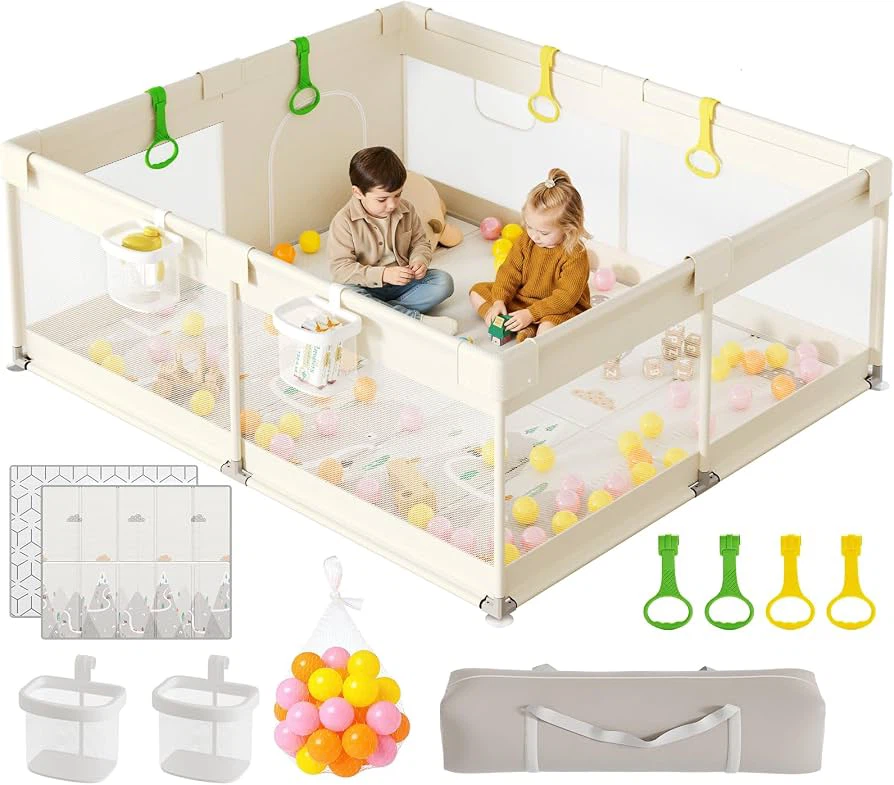 Large Baby Playpen with Balls and Accessories