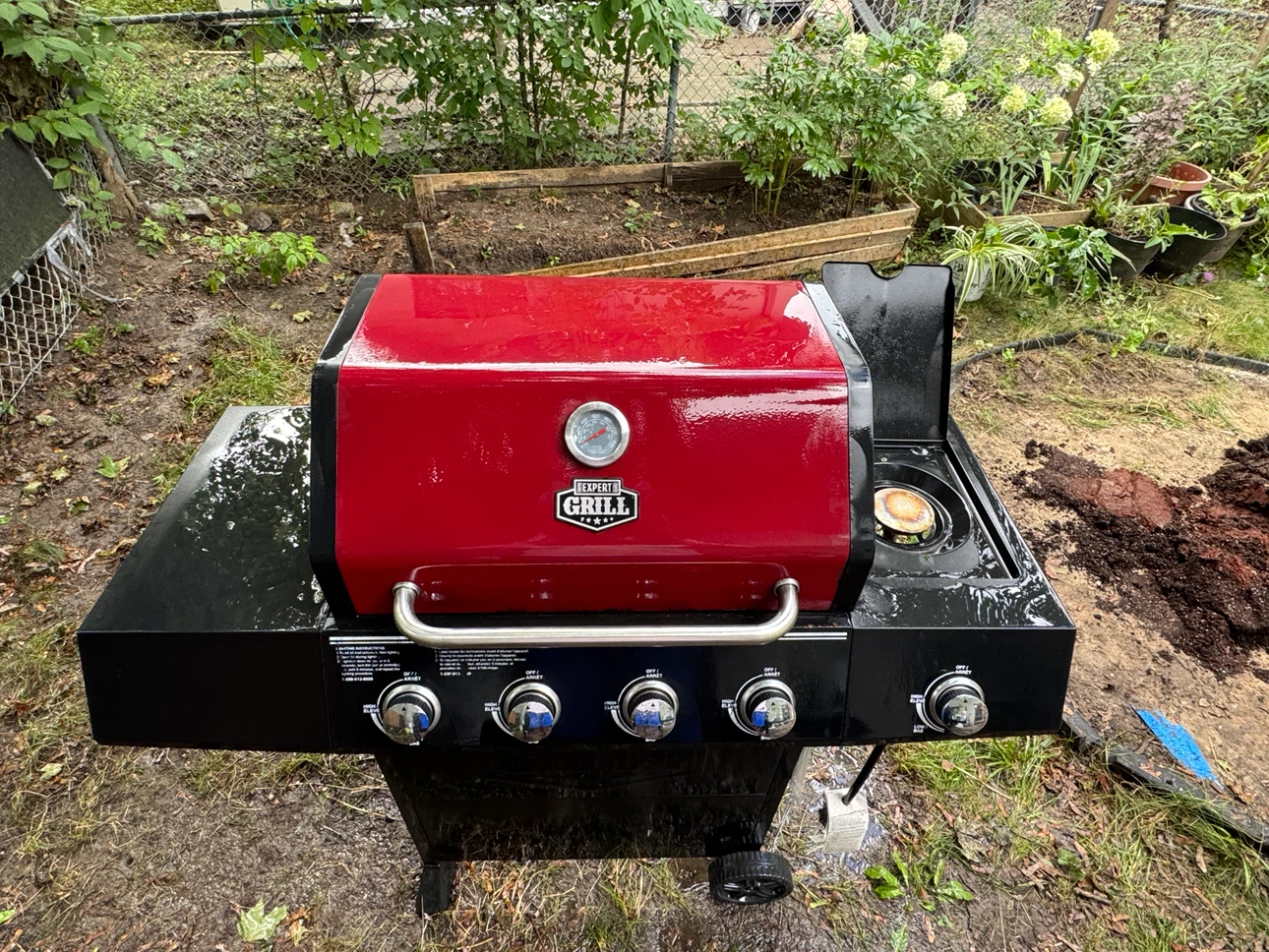Expert Grill 4-Burner Gas BBQ with Side Burner - photo 2