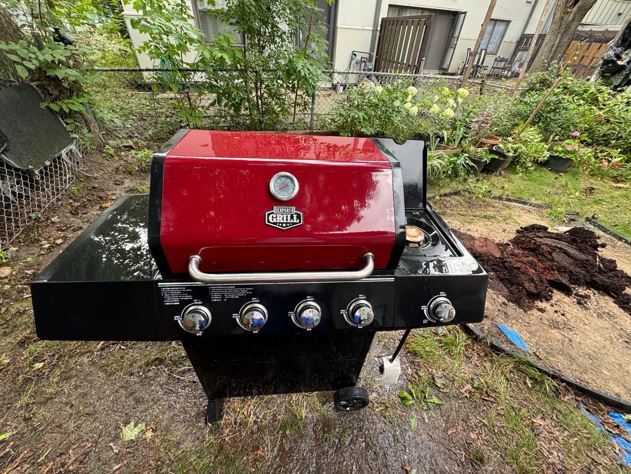 Expert Grill 4-Burner Gas BBQ with Side Burner - photo 4
