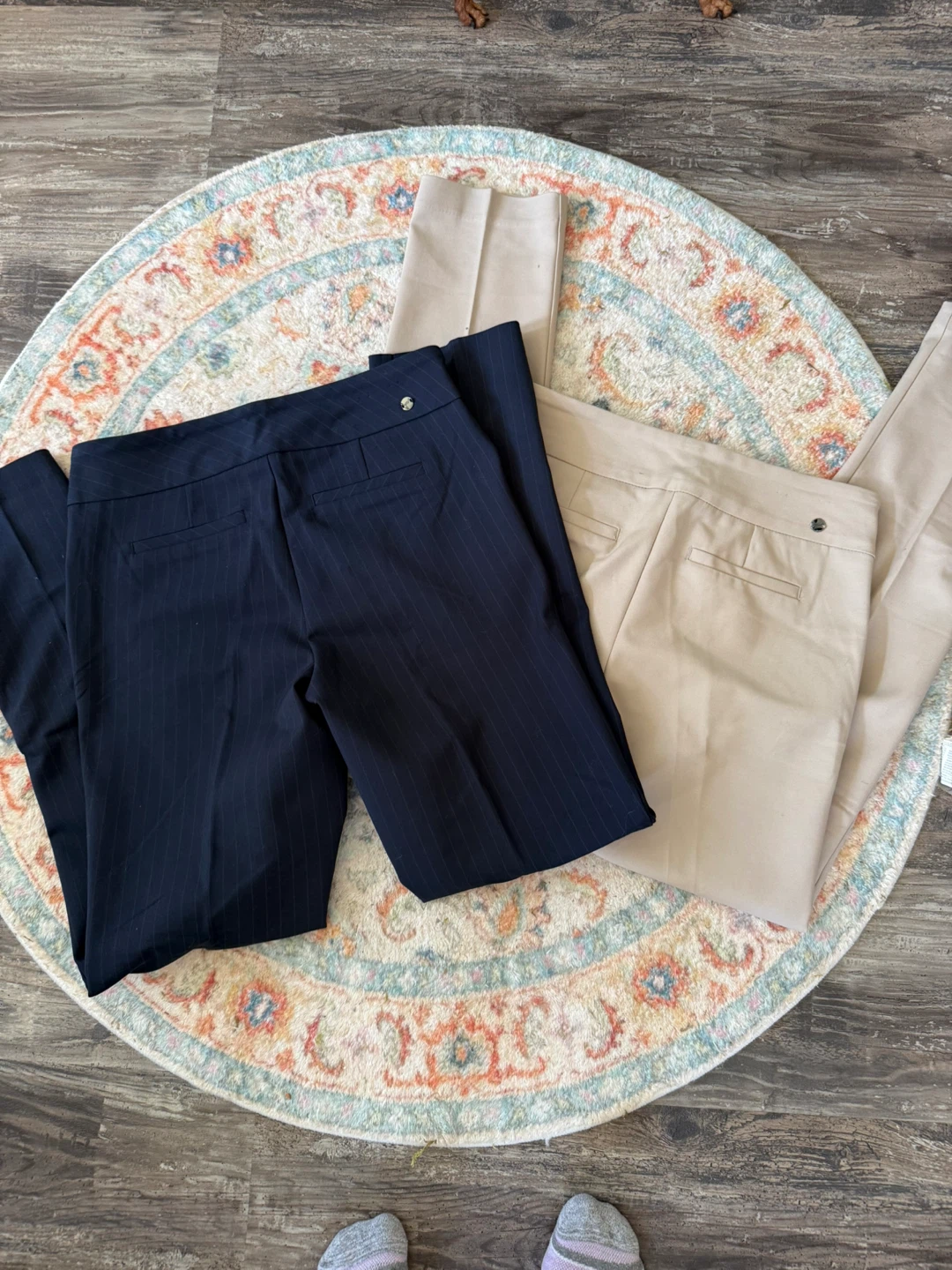Women's Dress Pants - Navy Pinstripe & Beige - photo 4