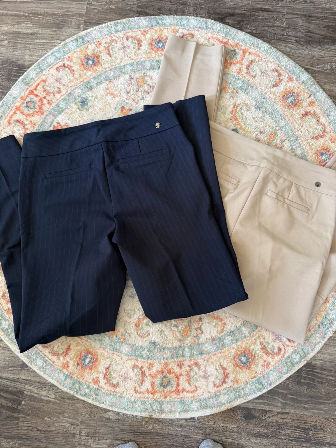 Women's Dress Pants - Navy Pinstripe & Beige - photo 5