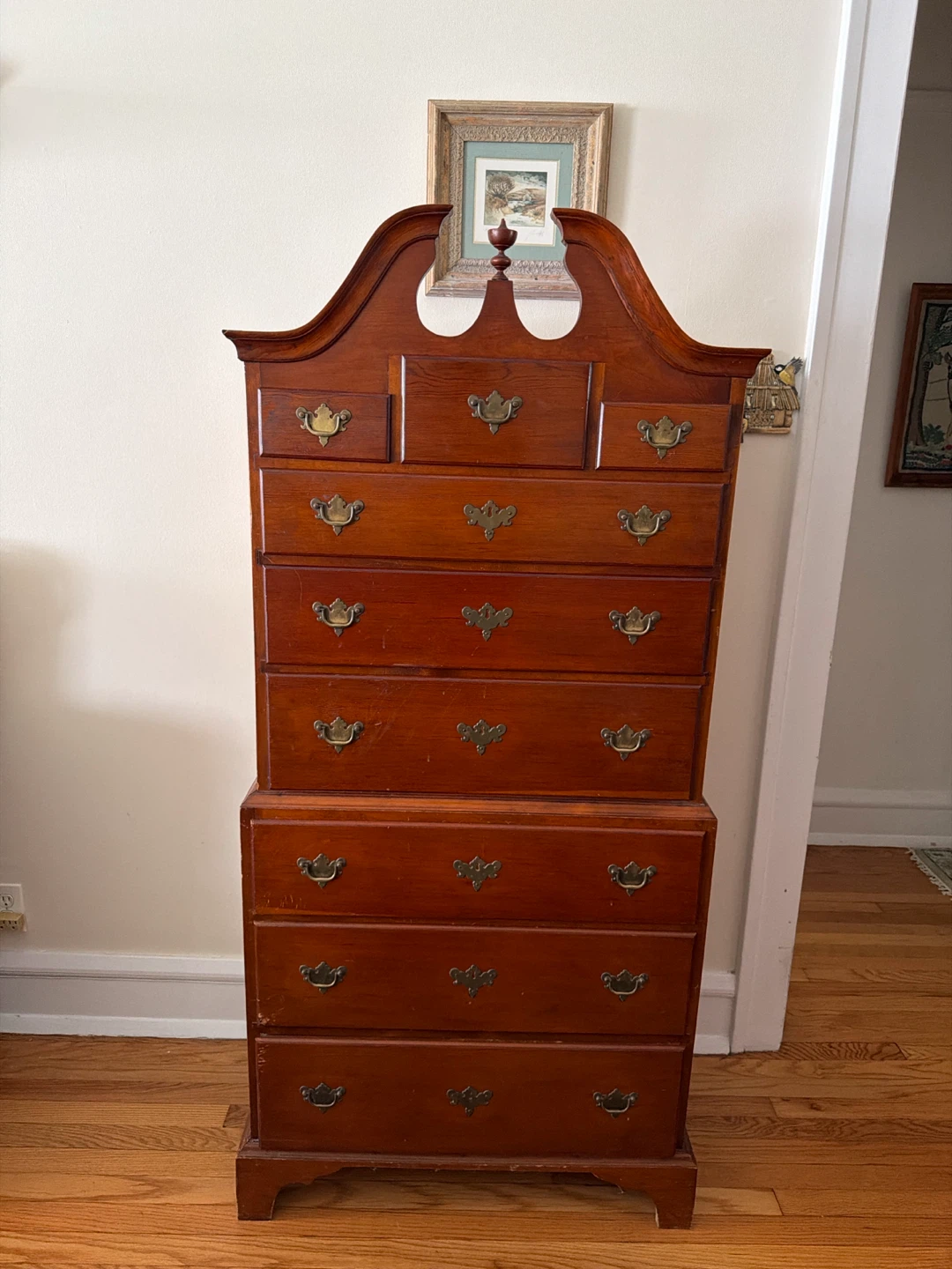 Antique Chippendale Style Chest on Chest Highboy Dresser - photo 2