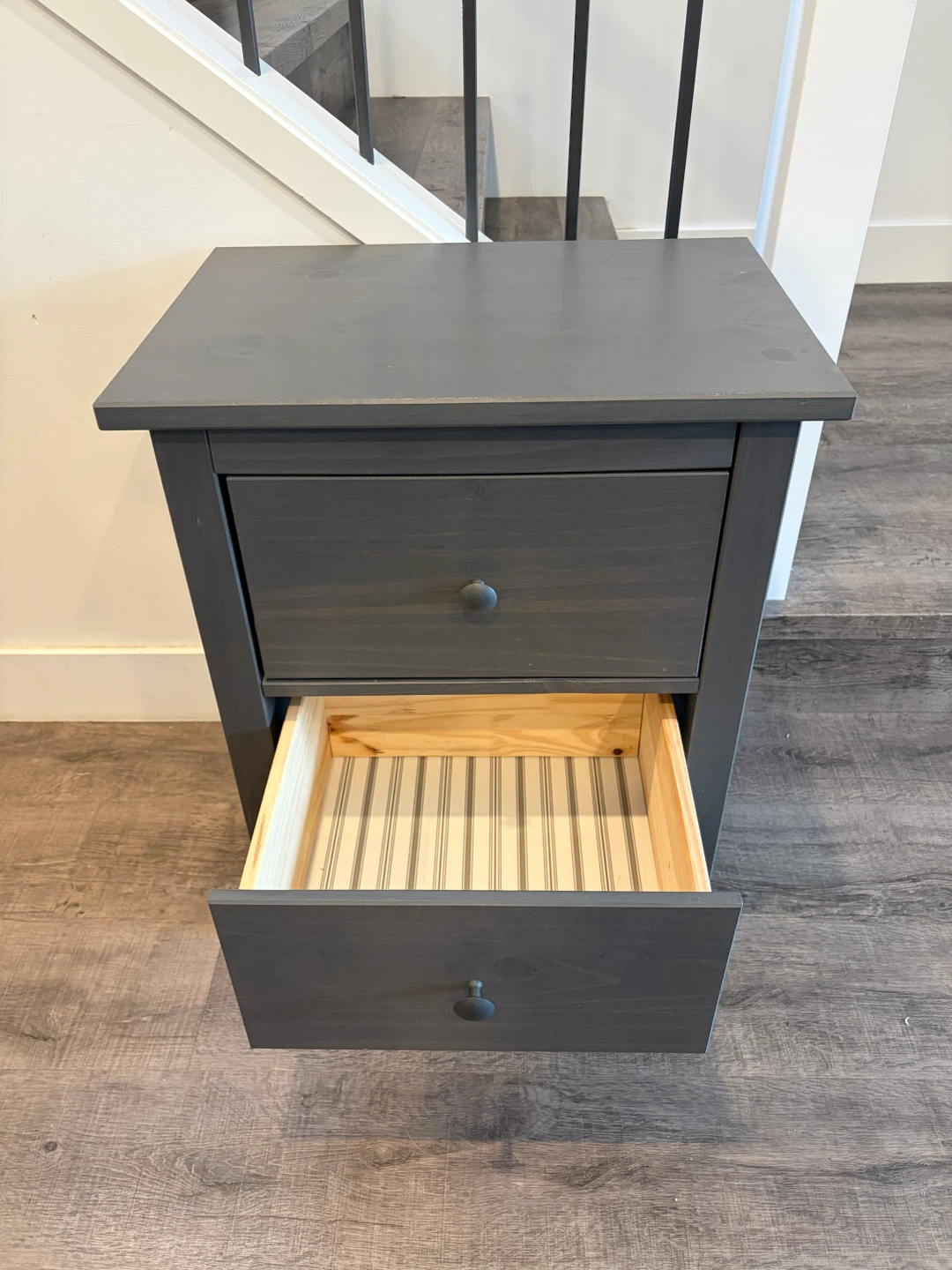 IKEA HEMNES nightstand in grey colour - photo 3