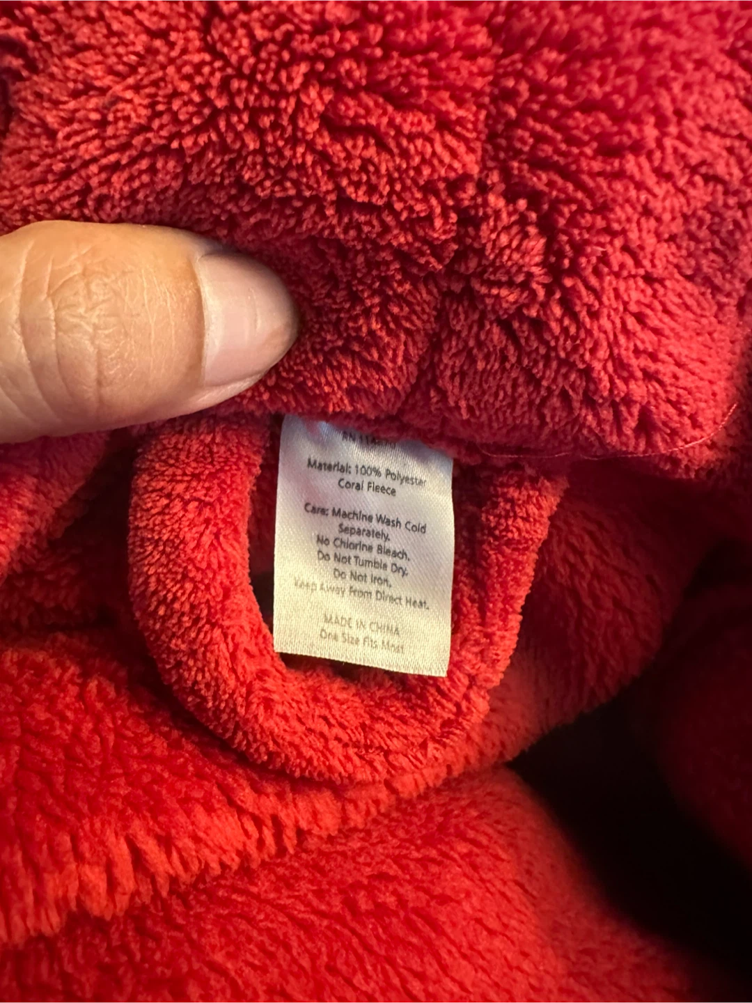 Red Coral Fleece Bathrobe - photo 5