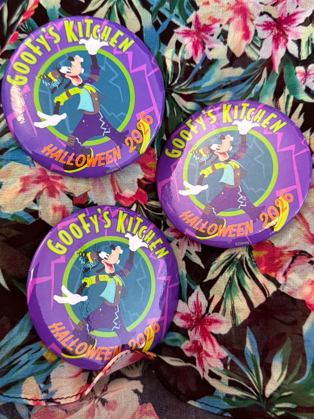 Limited Edition Goofy's Kitchen Halloween 2026 Pins - Set of 3