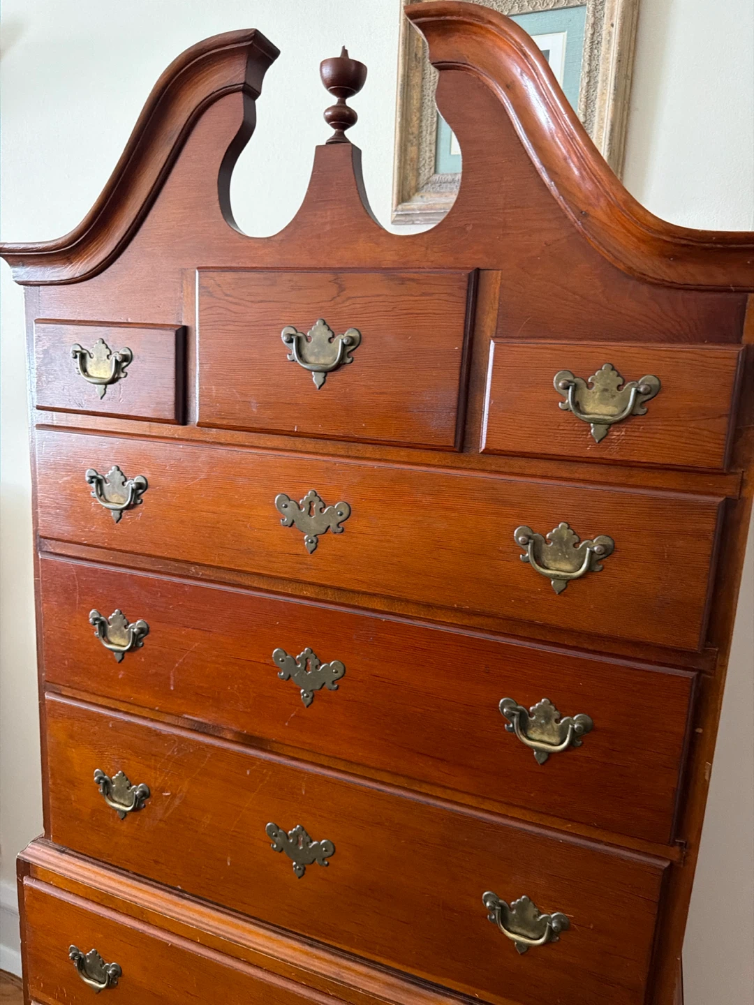 Antique Chippendale Style Chest on Chest Highboy Dresser - photo 3