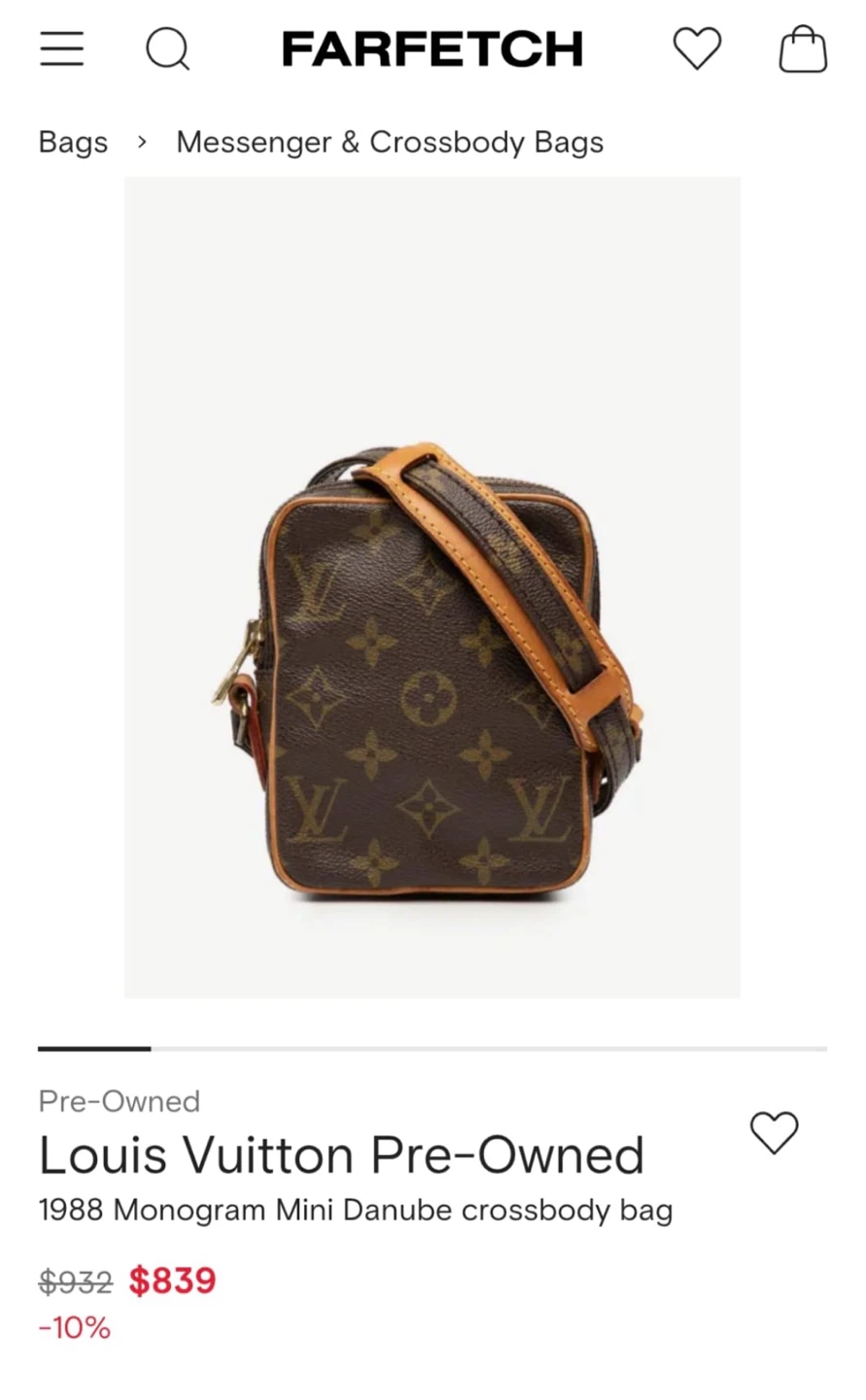 Louis Vuitton 1988 Monogram Mini Danube Crossbody Bag - photo 3