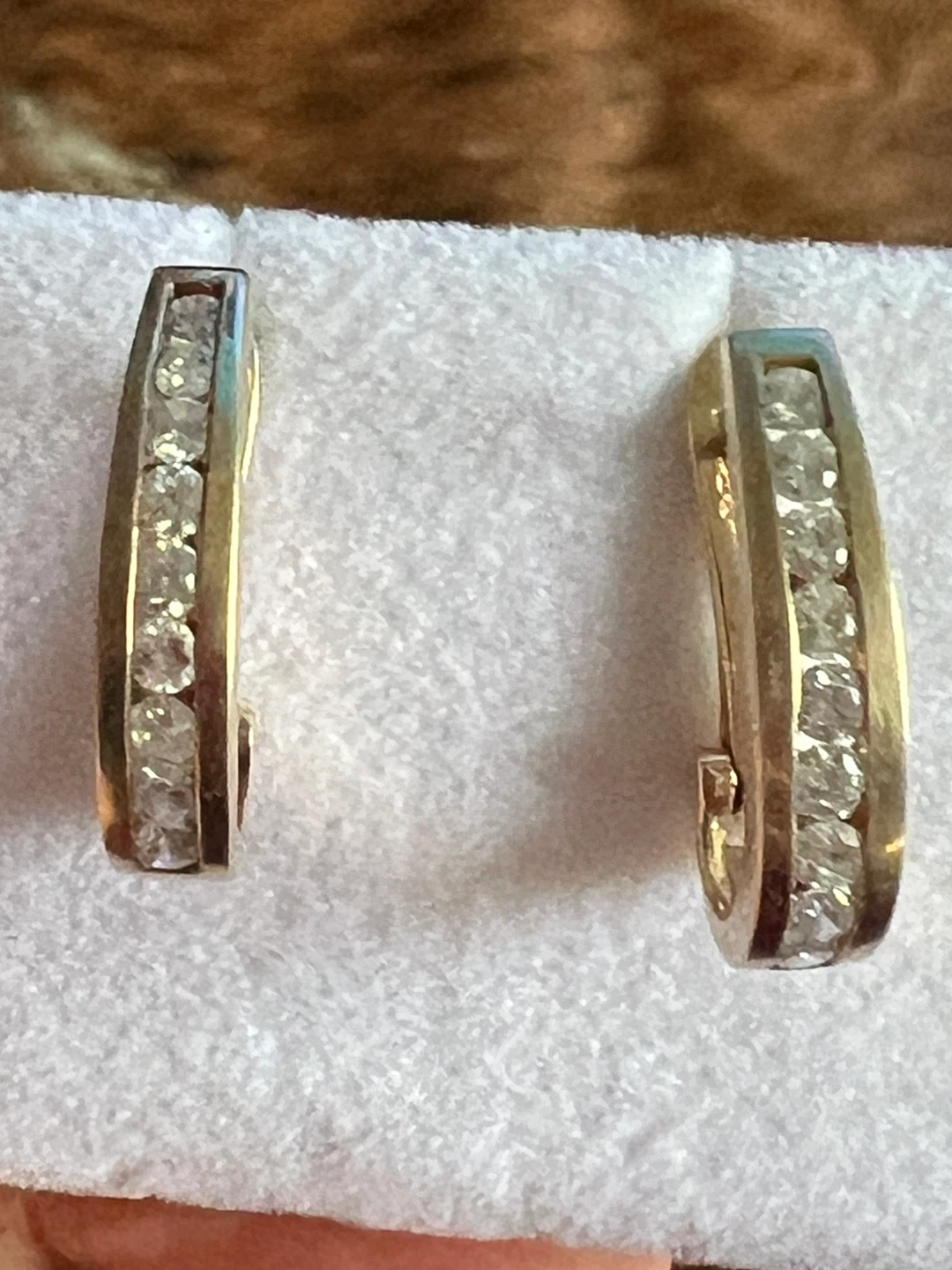 10k Gold and Diamond Earrings 1.00 CTW - photo 3