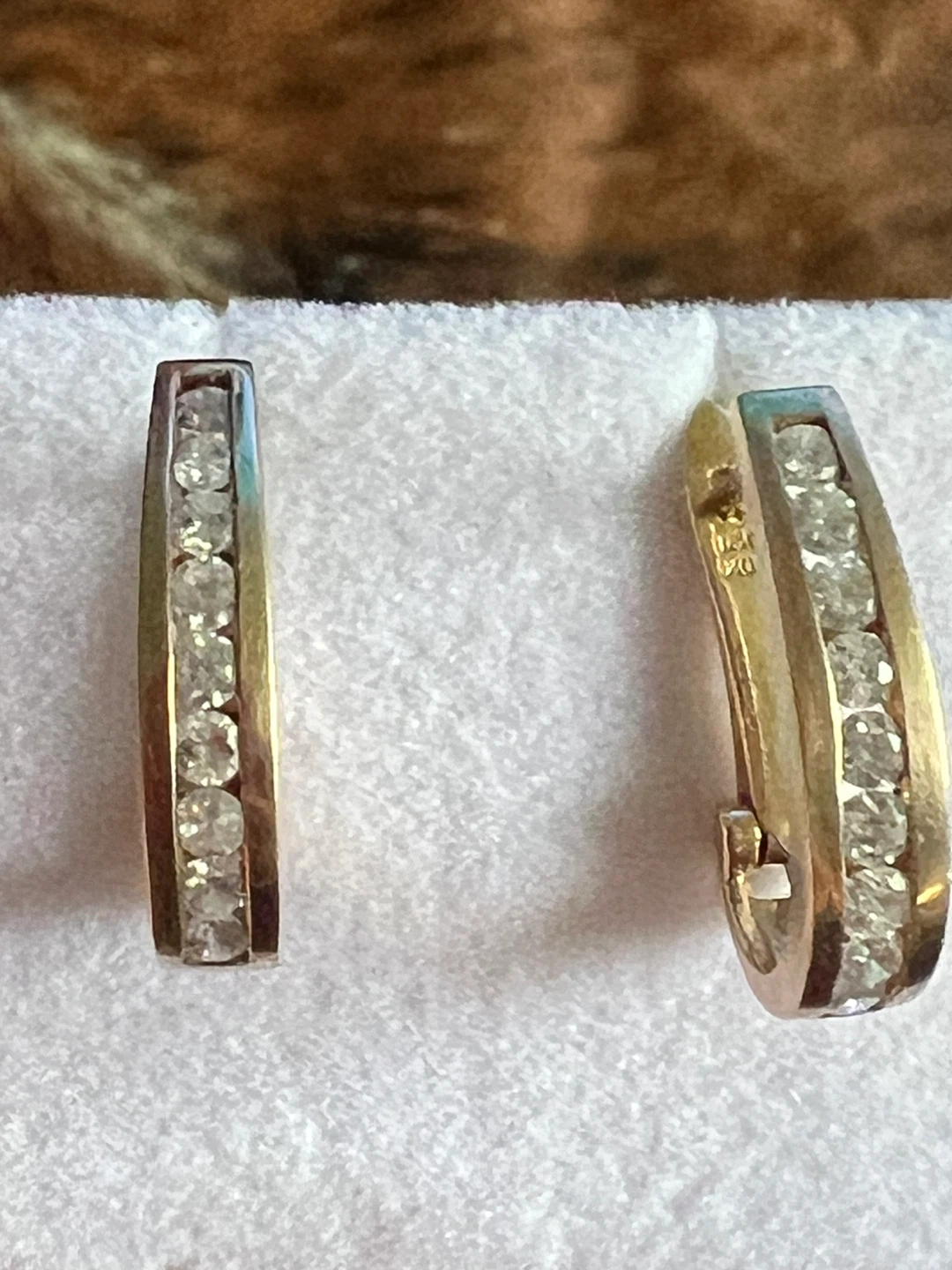 10k Gold and Diamond Earrings 1.00 CTW - photo 4