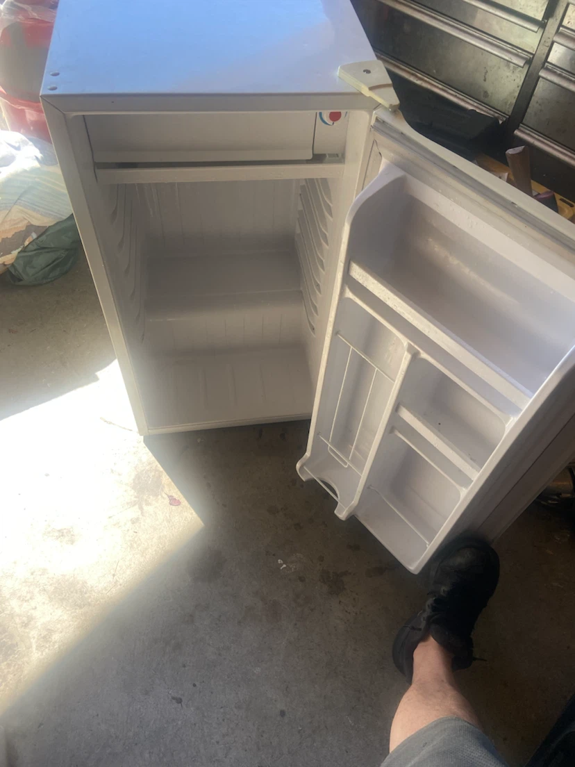 Compact White Bar Fridge