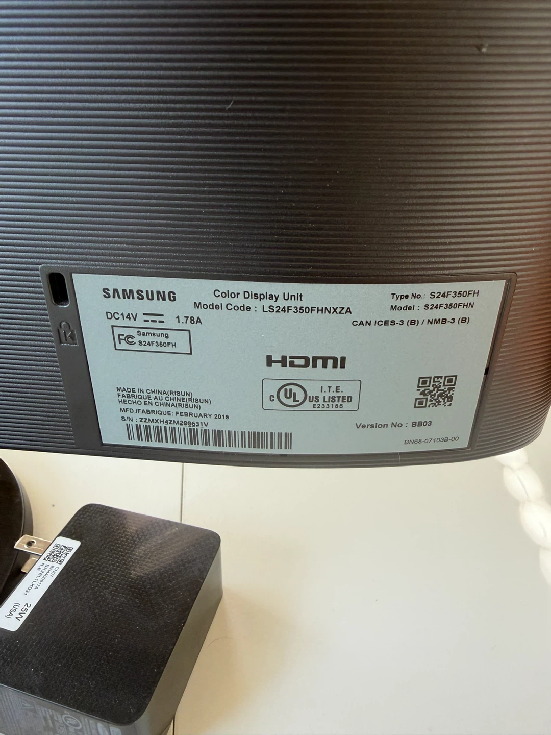 Samsung 24" S24F350FHN Computer Monitor - photo 2