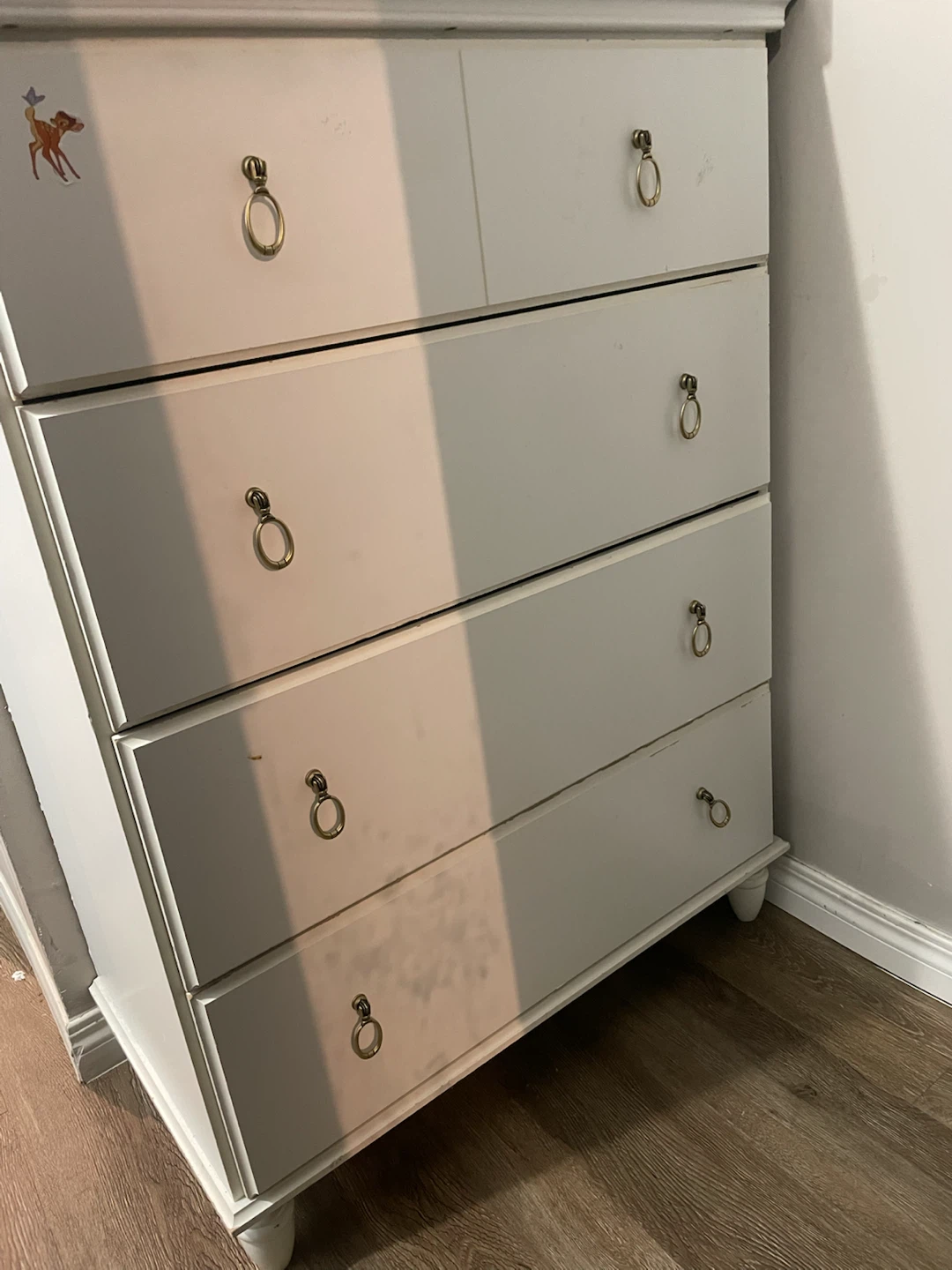 White Four-Drawer Dresser