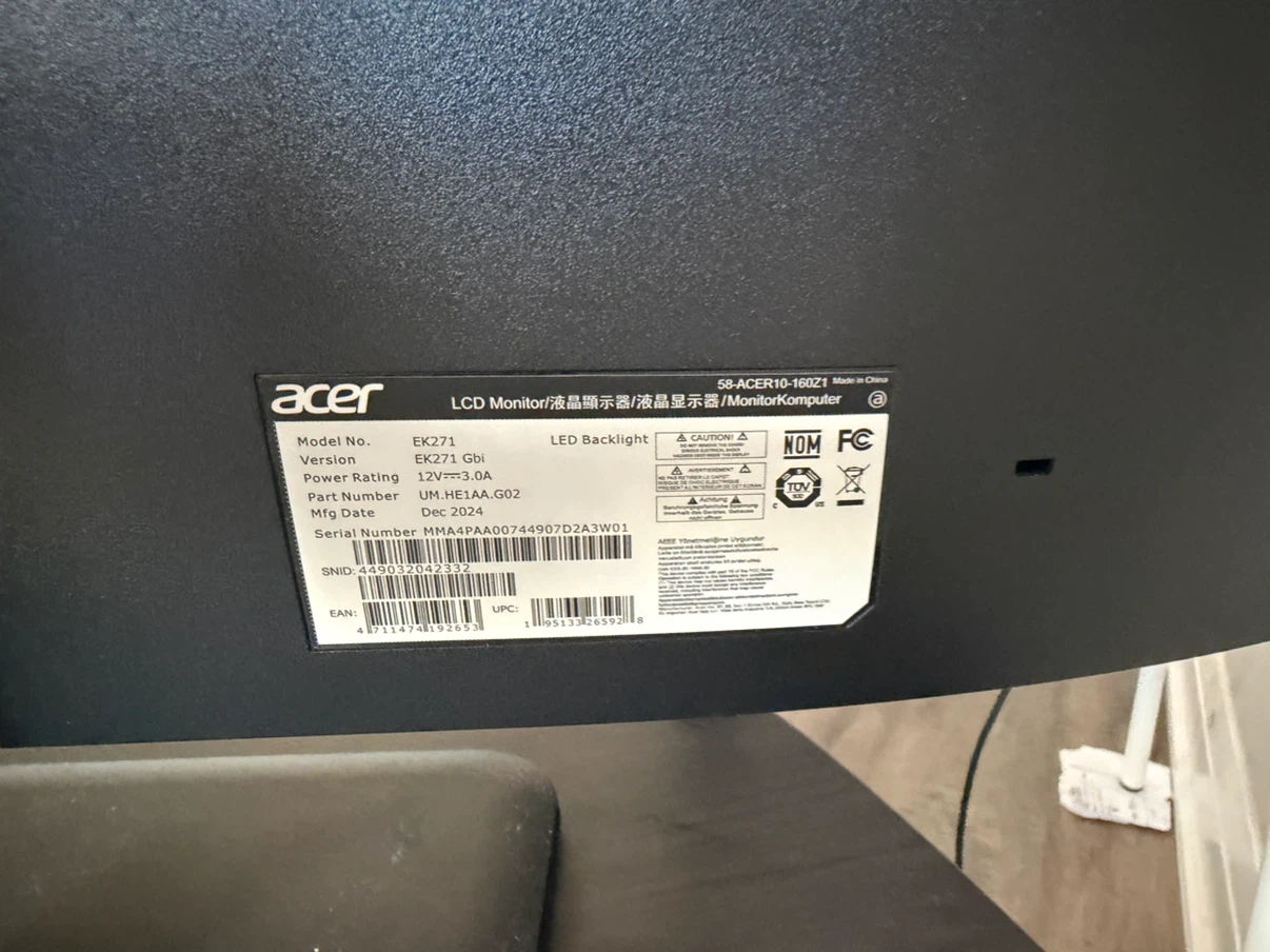 Acer EK271 LED Monitor - photo 3