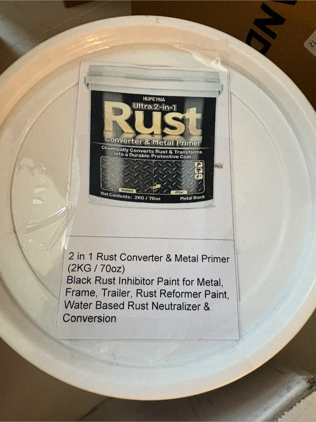 HUPEYNA Rust Converter & Metal Primer - 2KG/70oz