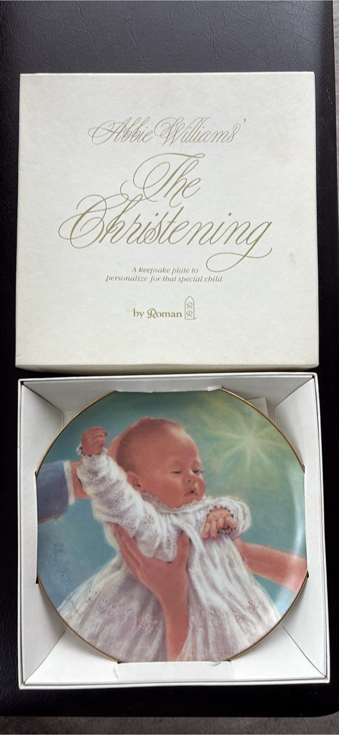 Roman Abbie Williams "The Christening" Keepsake Plate