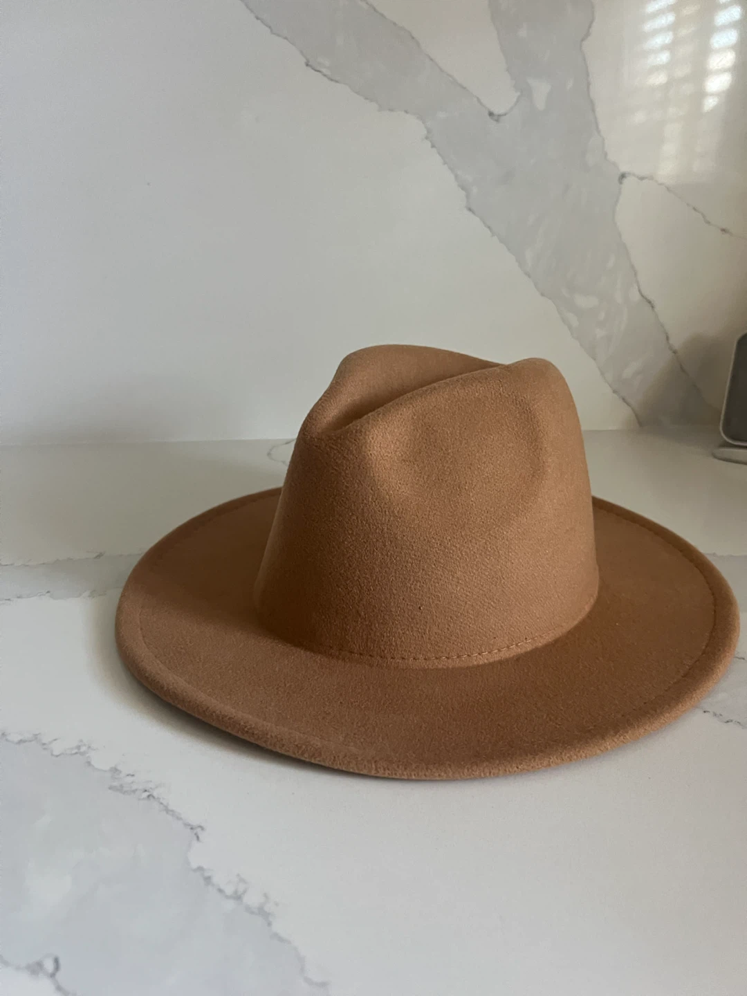 Camel Fedora Hat Unisex - photo 2