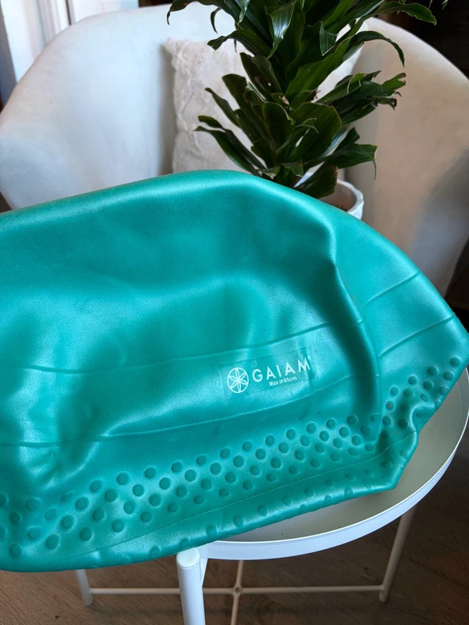 Gaiam Teal Exercise Ball - Max 65cm