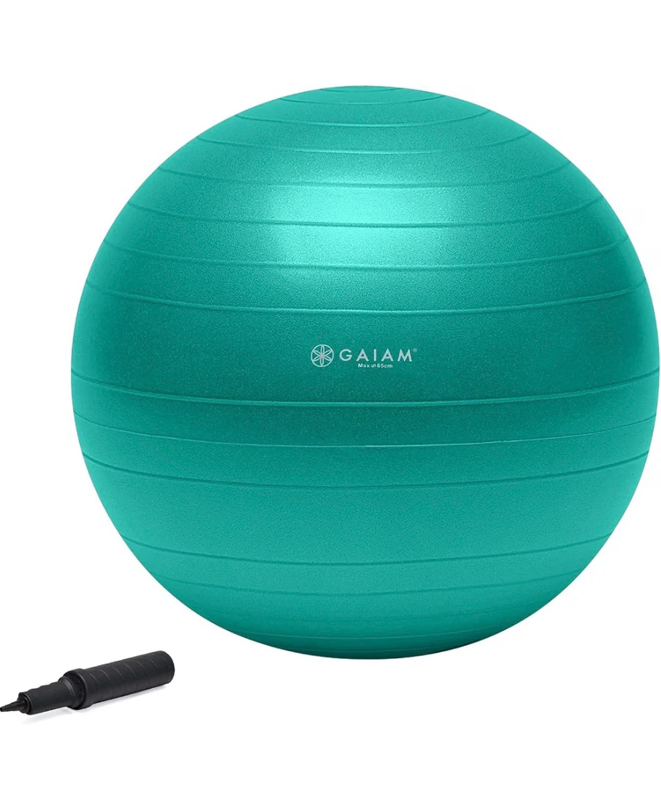 Gaiam Teal Exercise Ball - Max 65cm - photo 3